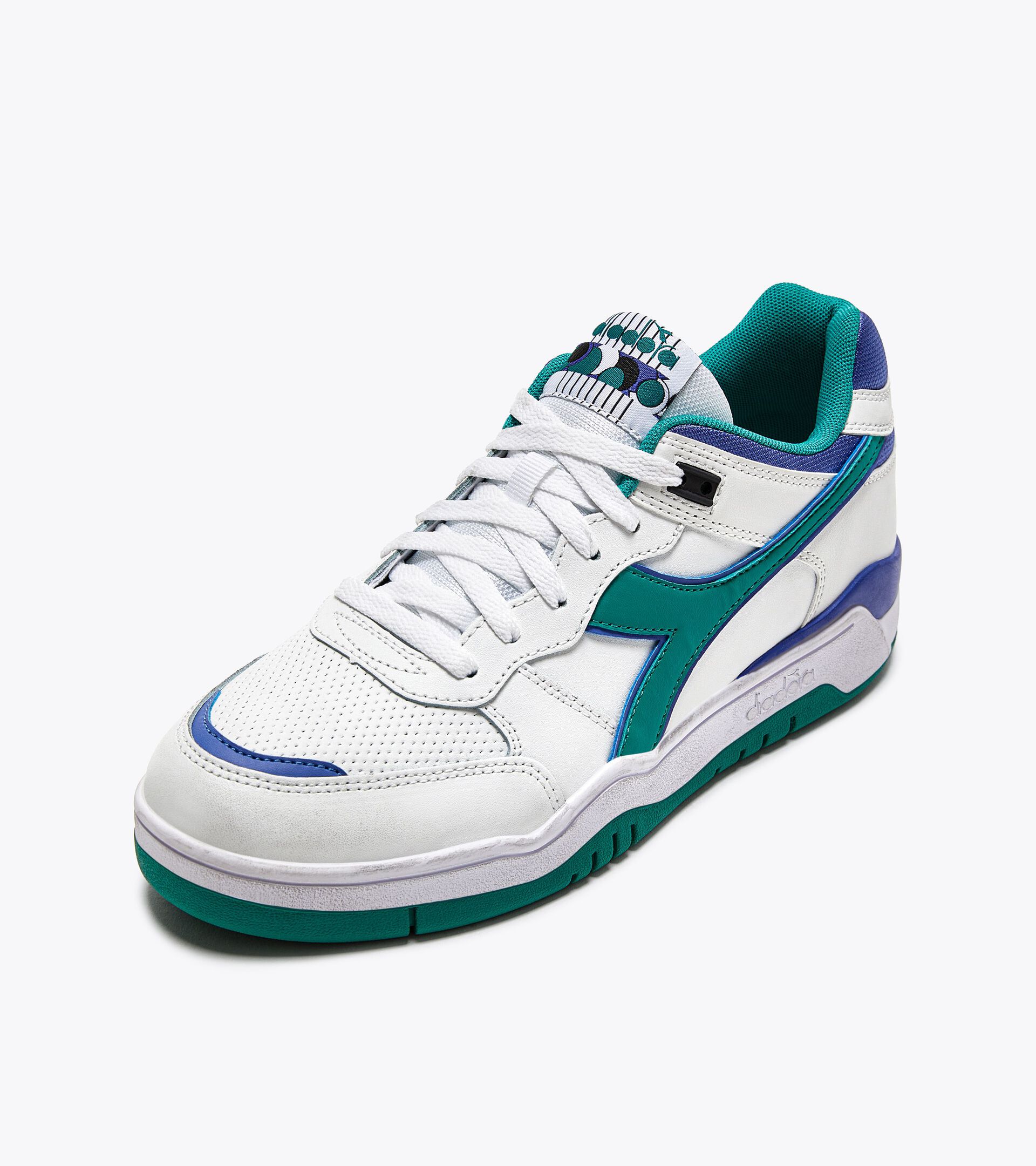 Sporty sneakers - Gender neutral B.56 ICONA WHITE/GREENLAKE - Diadora