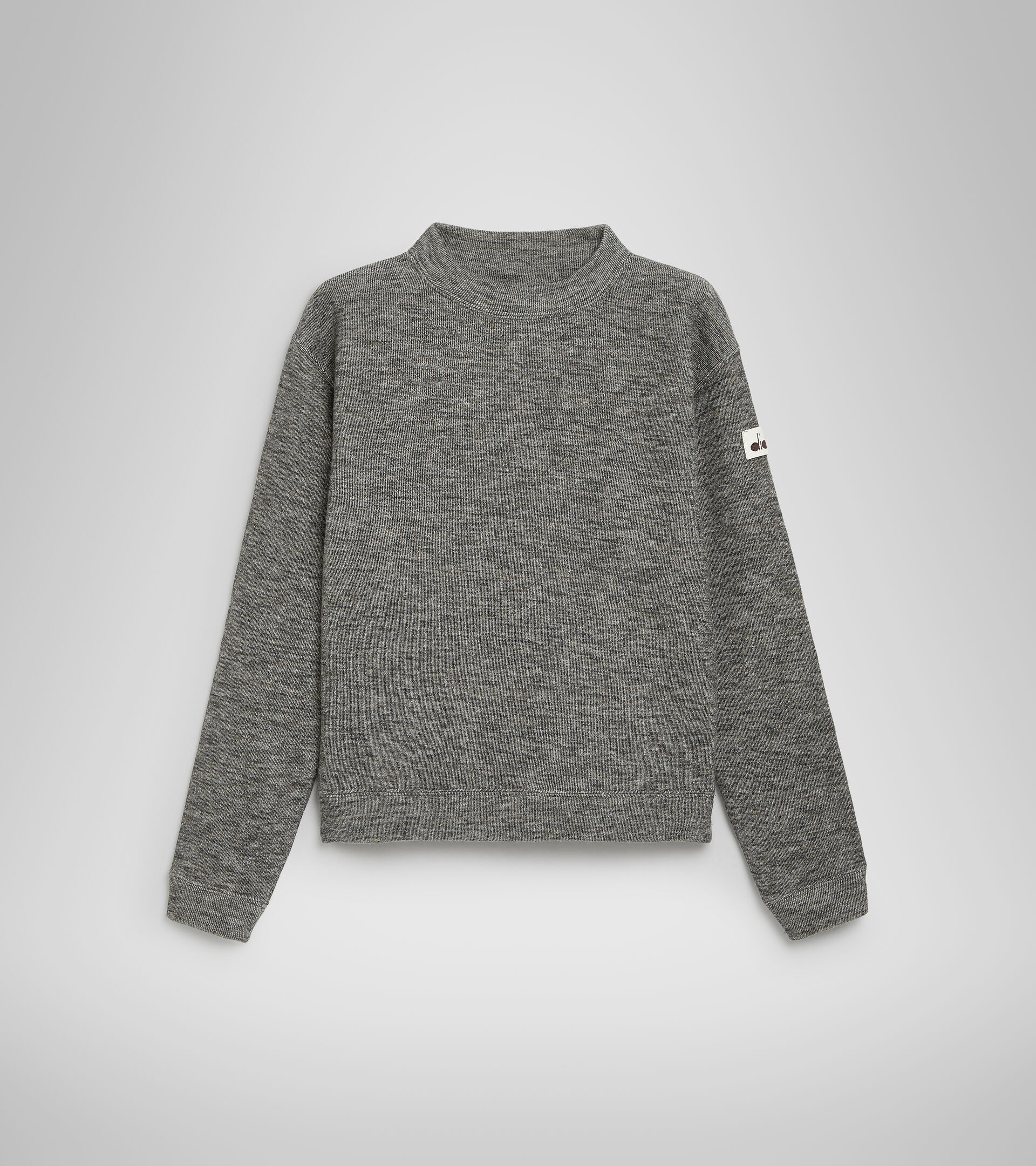 Sportlicher Sweater mit Rundhalsausschnitt - Damen L. SWEATSHIRT CREW MANIFESTO 2030 TURKE KOFFEE BRAUN MELANGE - Diadora