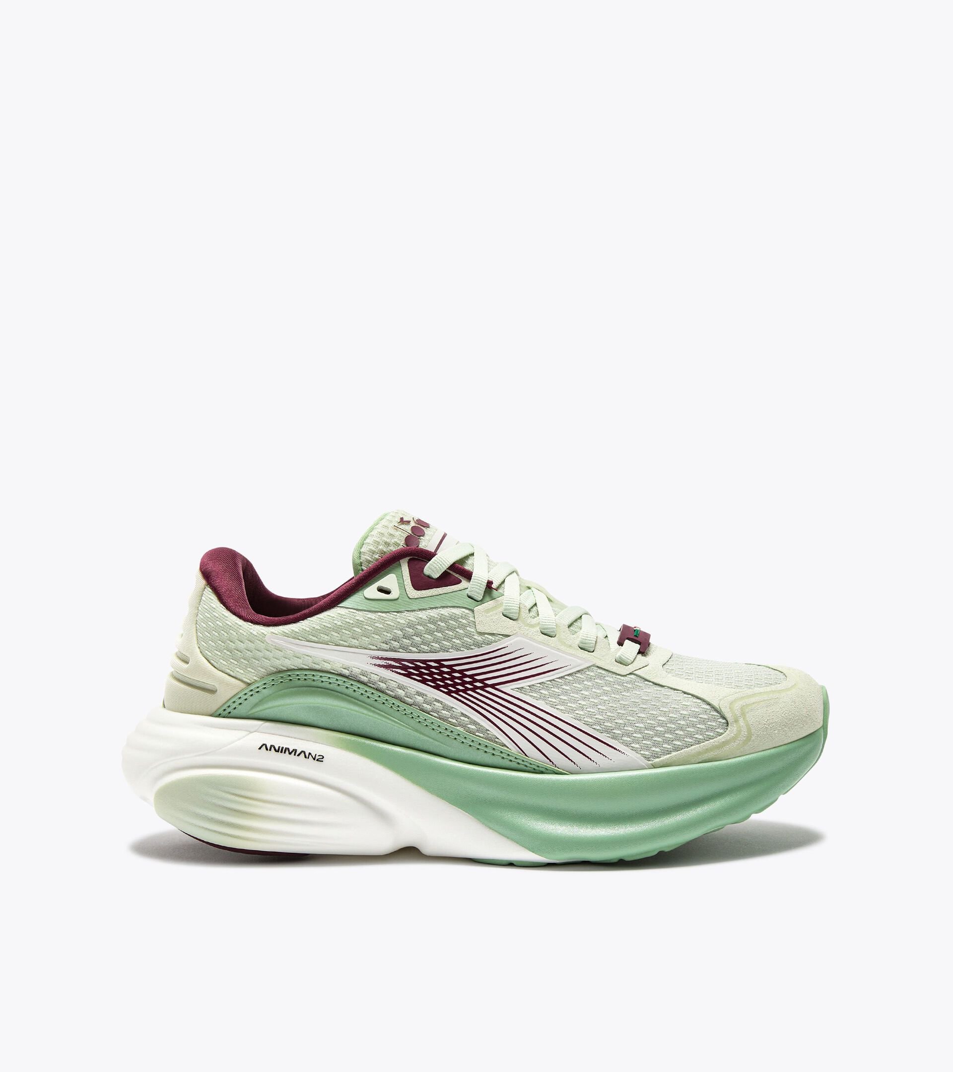Made in Italy running shoe - Lightness and cushioning - All-Gender ATOMO STAR ALMOST AQUA/WHITE - Diadora