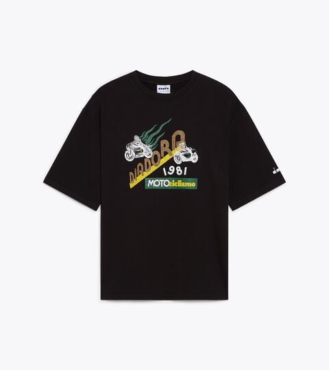 T-Shirt aus Baumwolle - Made in Italy - F&uuml;r alle Geschlechter T-SHIRT SS LEGACY I KOHLSCHWARZ - Diadora