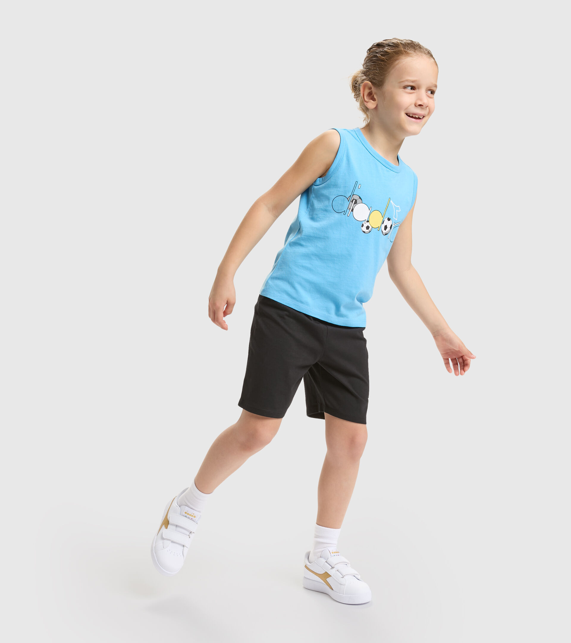 Vest top/shorts set - Boys JB.SET SL KICK BALTIC SEA - Diadora