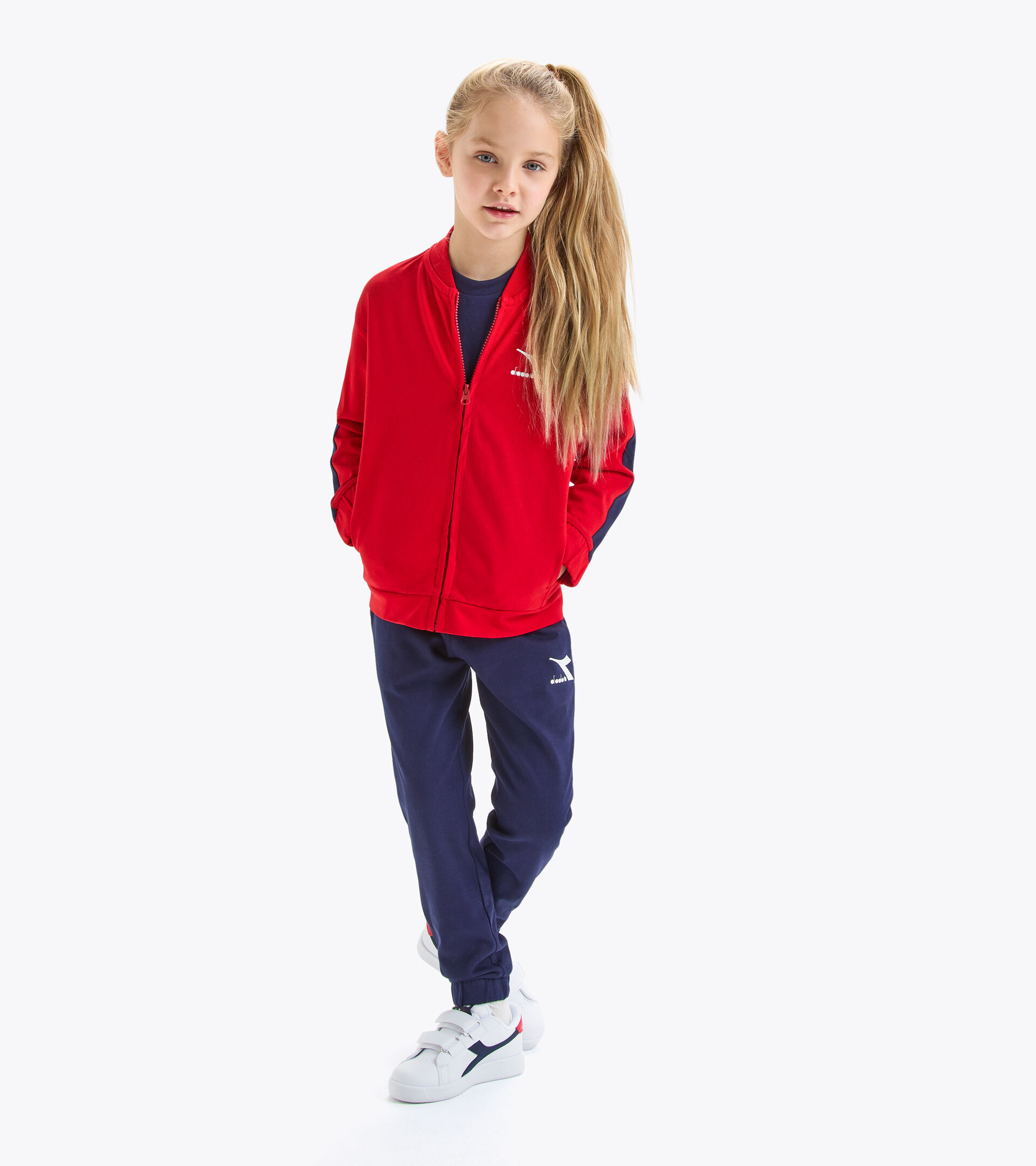 Tracksuit - Kids JU.TRACKSUIT FZ CARMINE RED - Diadora