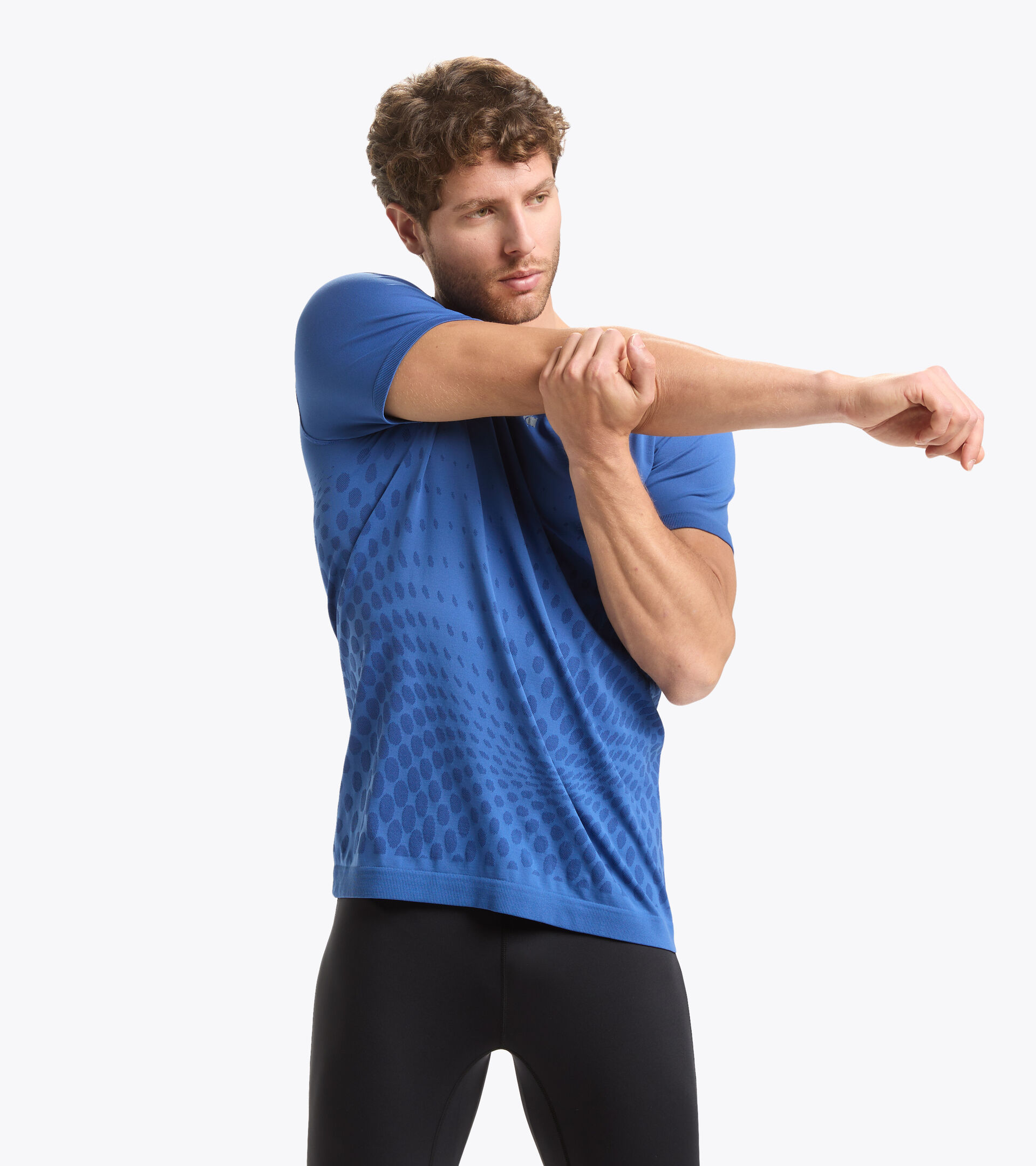 Camiseta para entrenar que protege la piel - Hombre SS SKIN FRIENDLY T-SHIRT AZUL FINCA - Diadora