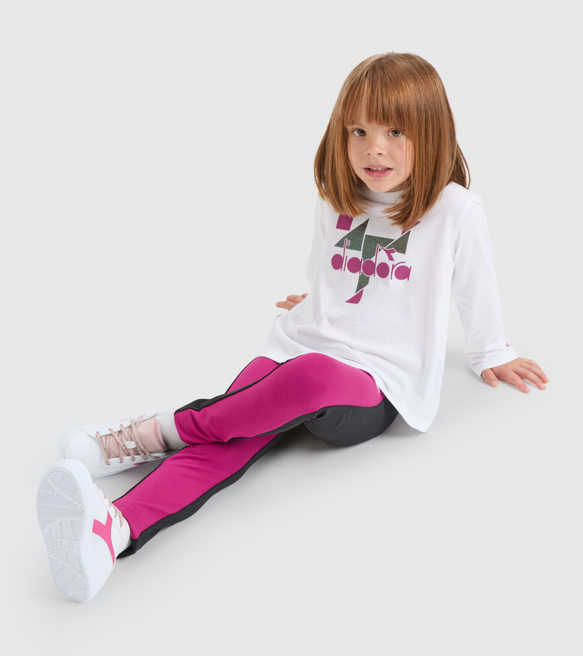 Leggings - Girls JG.LEGGINGS GLEE BLACK - Diadora