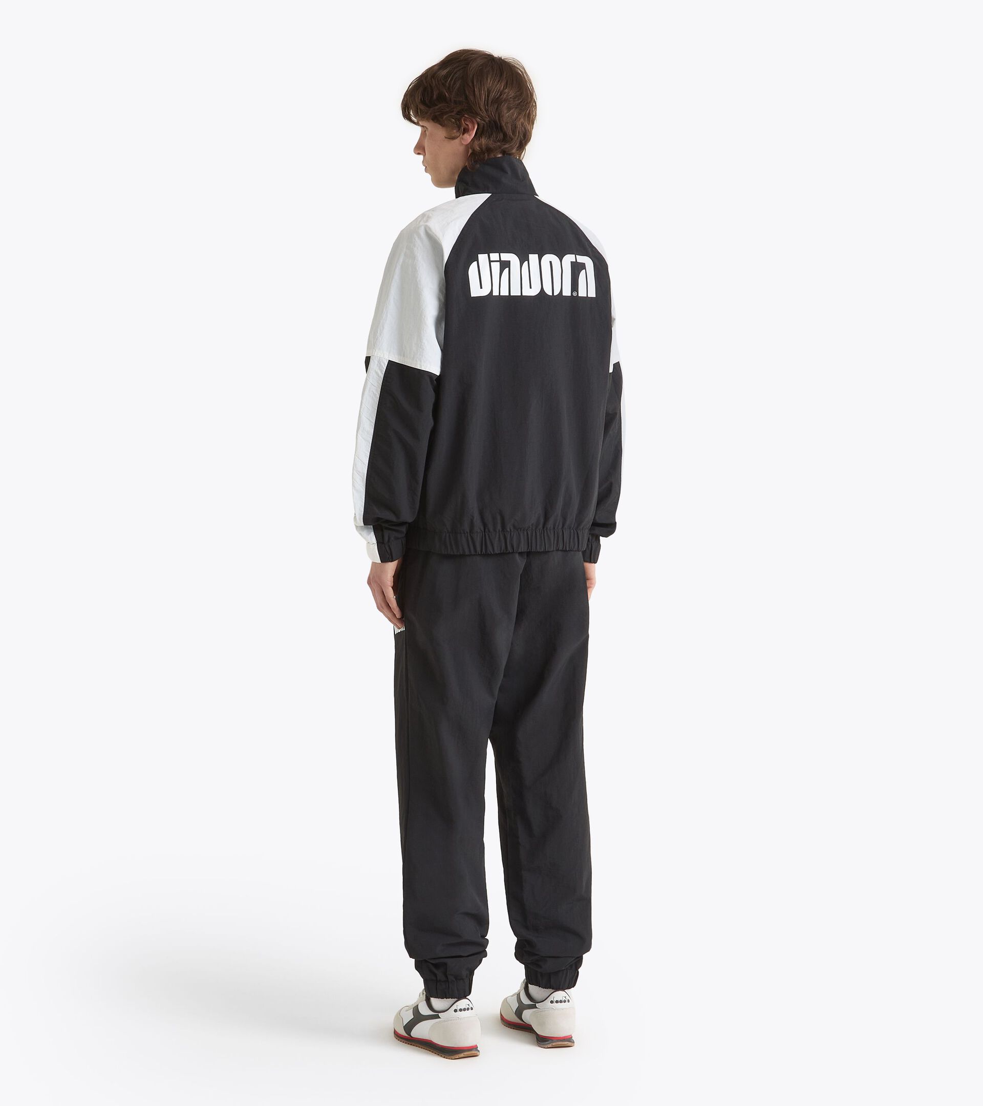 Polyamide tracksuit - All-gender TRACKSUIT ATHL. LOGO I BLACK - Diadora