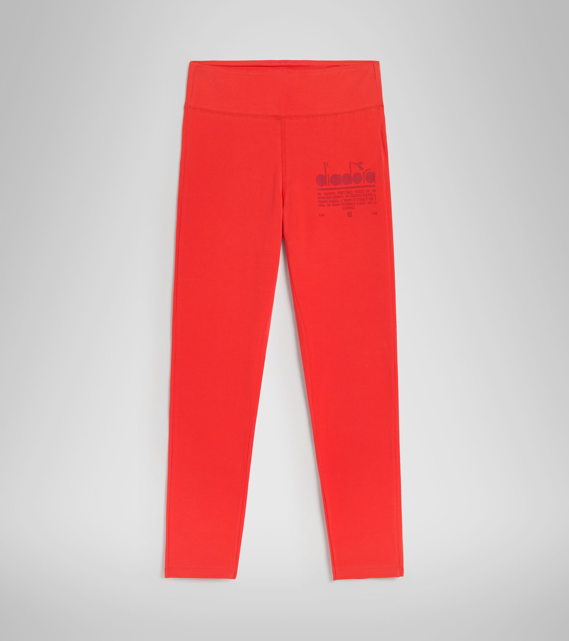 Stretch leggings - Women L. LEGGINGS MANIFESTO POPPY RED - Diadora