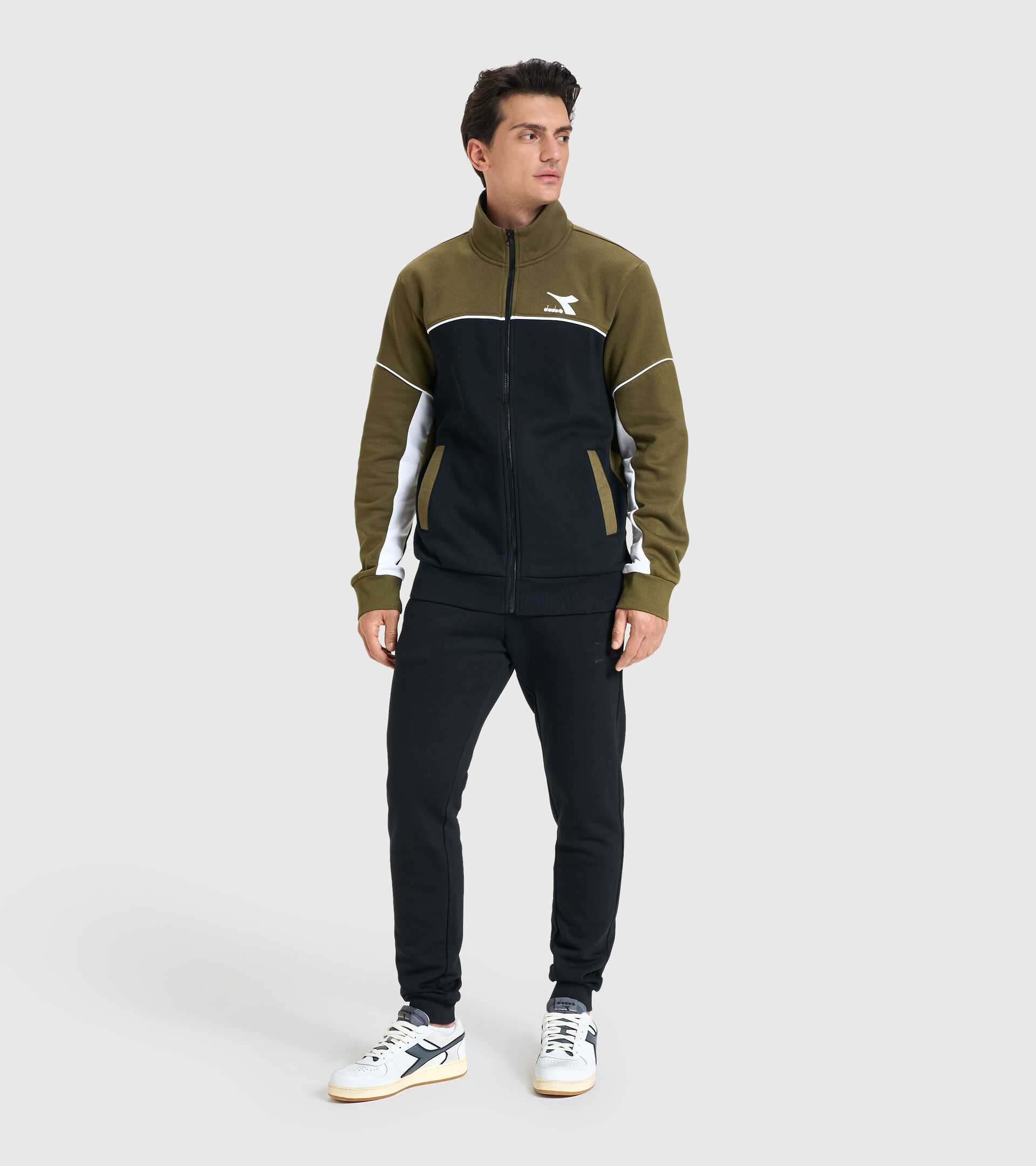 Tracksuit - Men TRACKSUIT FZ CORE BLACK - Diadora