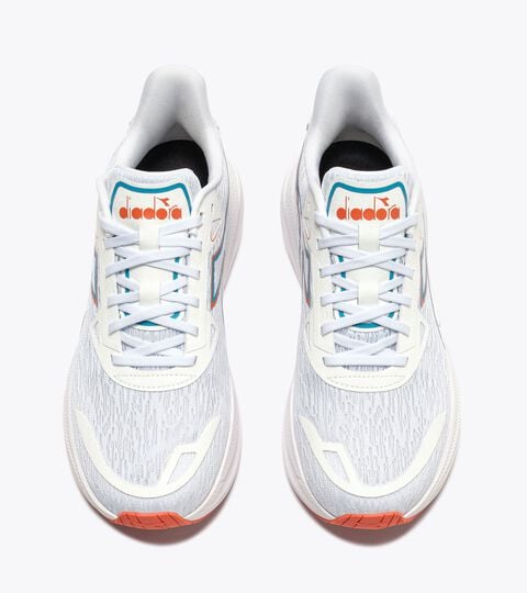 Running shoe - Comfort and stability - Men's NUCLEO 2 WHITE/ORANGE NASTURTIUM - Diadora