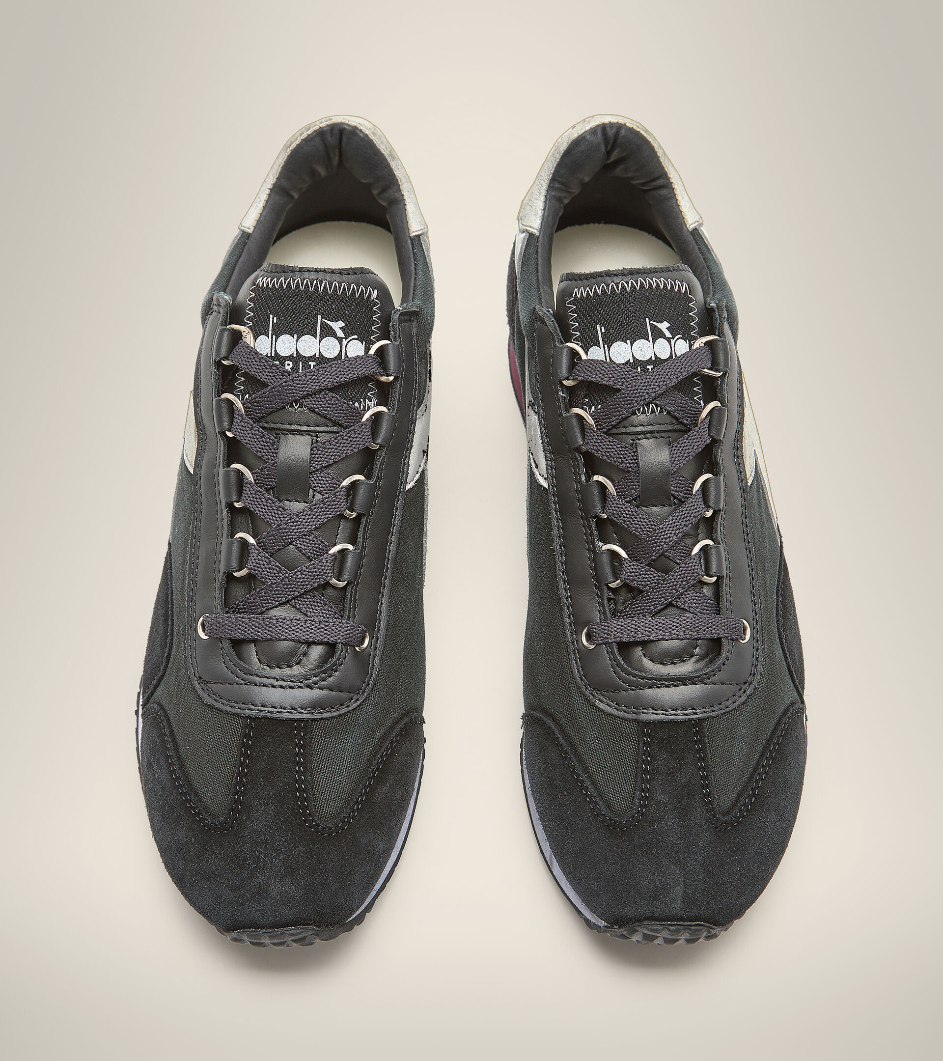 Chaussures Heritage - Gender neutral EQUIPE H DIRTY STONE WASH EVO ENCRE NOIR - Diadora