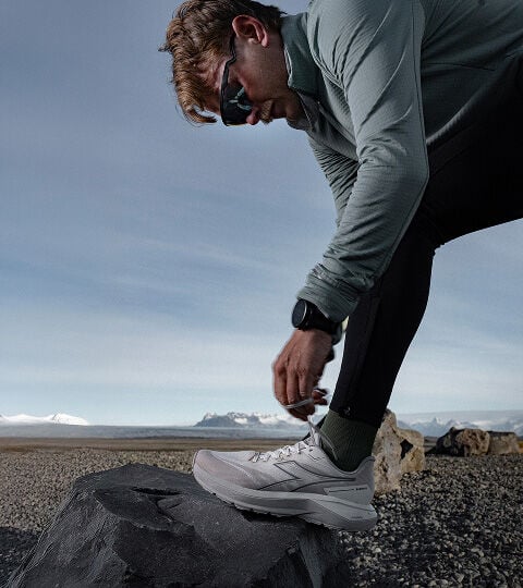 Running shoe - Stability, comfort and durability - All-gender NUCLEO 2 GR TURTLEDOVE/OYSTER GRAY - Diadora