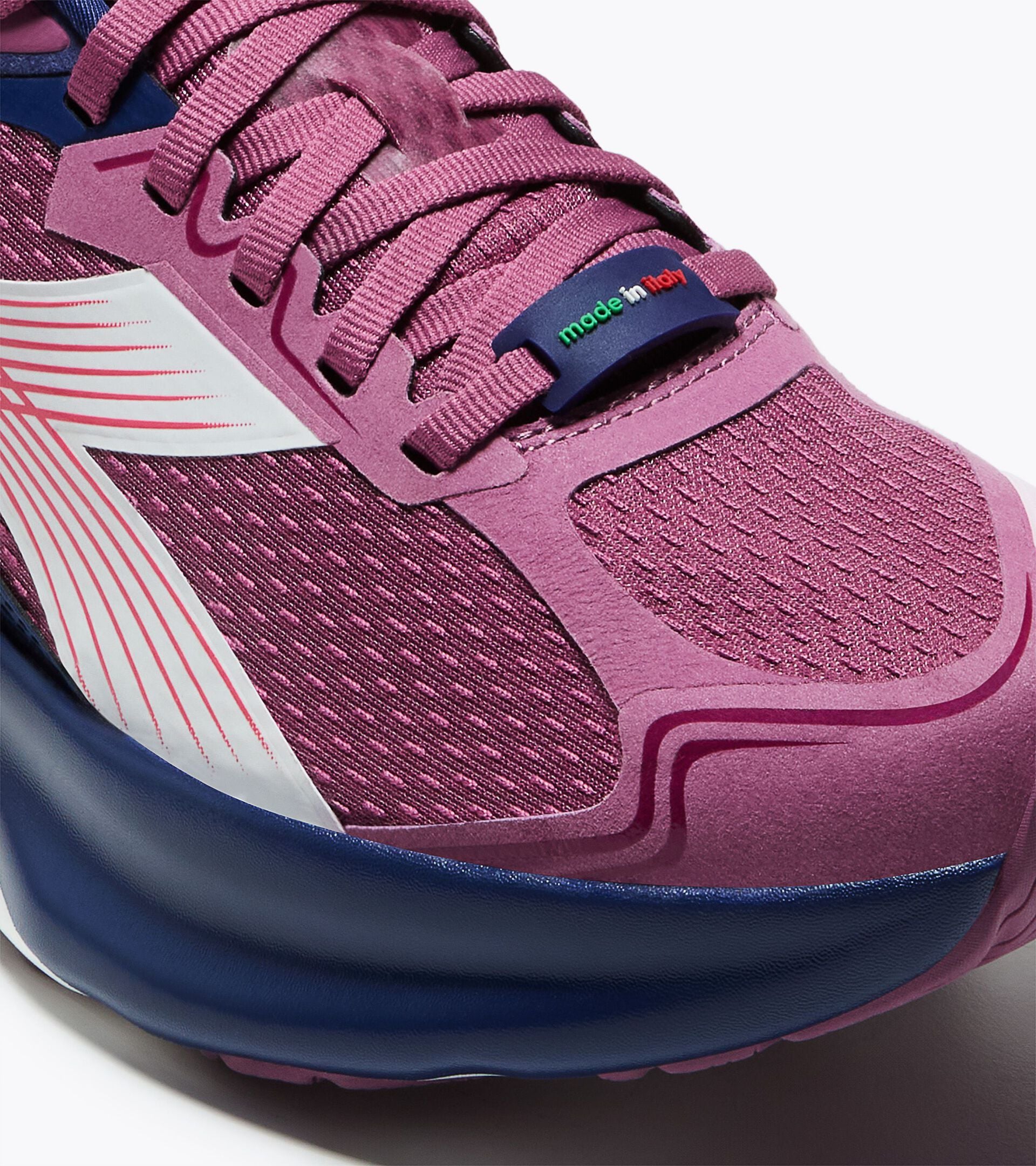 Made in Italy running shoe - Lightness and cushioning - All-Gender ATOMO STAR MELLOW MAUVE/NAVY PEONY - Diadora