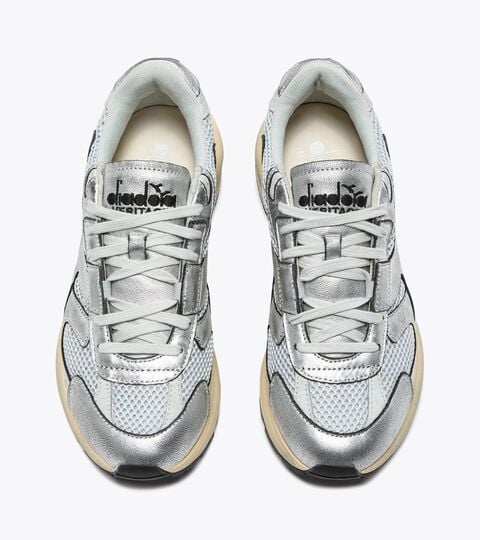 MERCURY ELITE SILVER USED WN, SILVER METALIZED Heritage leather sneaker - Women's MERCURY ELITE SILVER USED WN SILVER METALIZED - Diadora