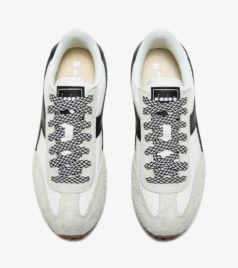 RALLY, WHITE/BLACK Low-profile leather sneaker - Women’s RALLY WHITE/BLACK - Diadora