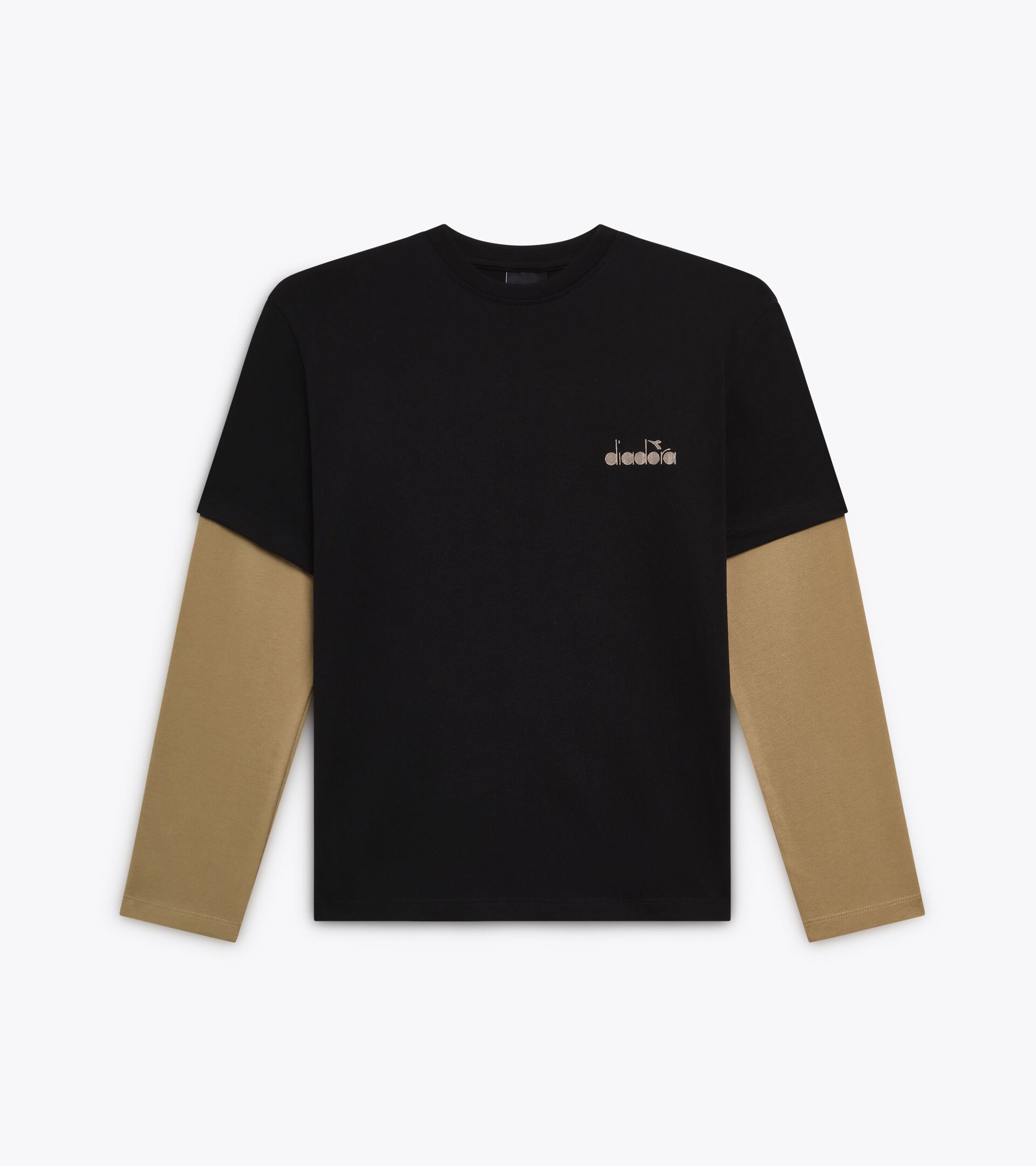 T-shirt à manches longues - Ado garçon JB. T-SHIRT LS FRIENDLY TEAM NOIR - Diadora