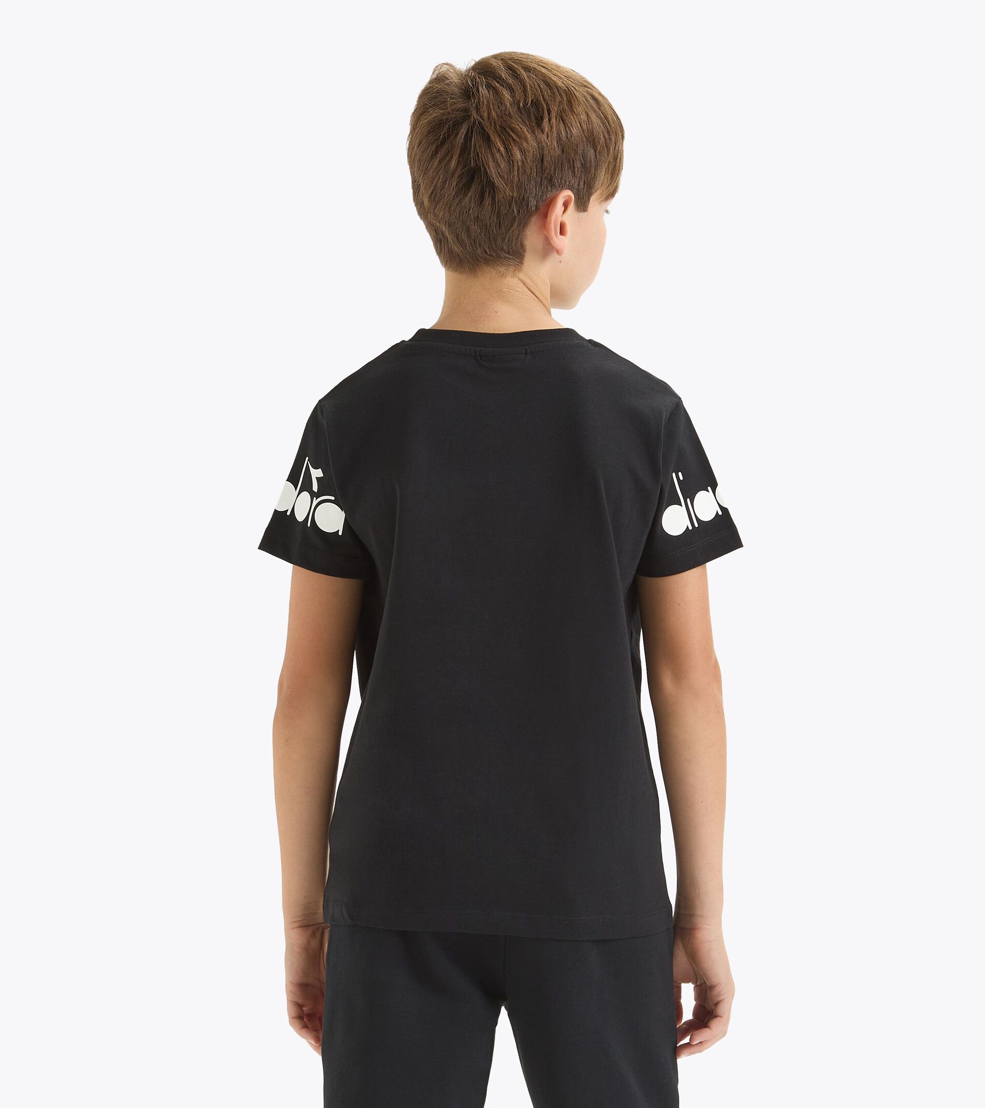 T-shirt à manches courtes - Garçon JB.T-SHIRT SS LOGO BOLD NOIR - Diadora