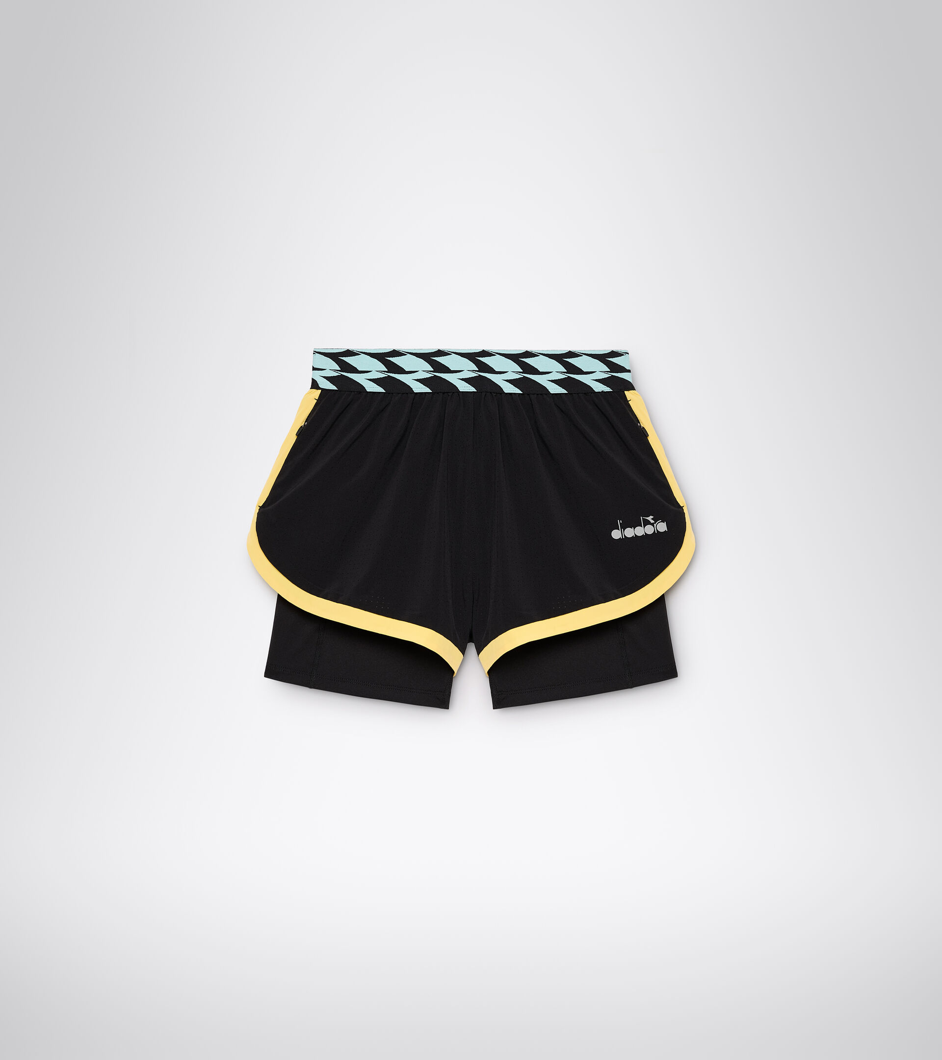 Apparel Sport DONNA L. DOUBLE LAYER SHORTS NEGRO Diadora