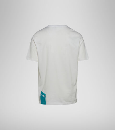 T-SHIRT SS ICON, BLANC DE BLANC/VIRIDIAN GREEN T-shirt - Unisex T-SHIRT SS ICON BLANC DE BLANC/VIRIDIAN GREEN - Diadora