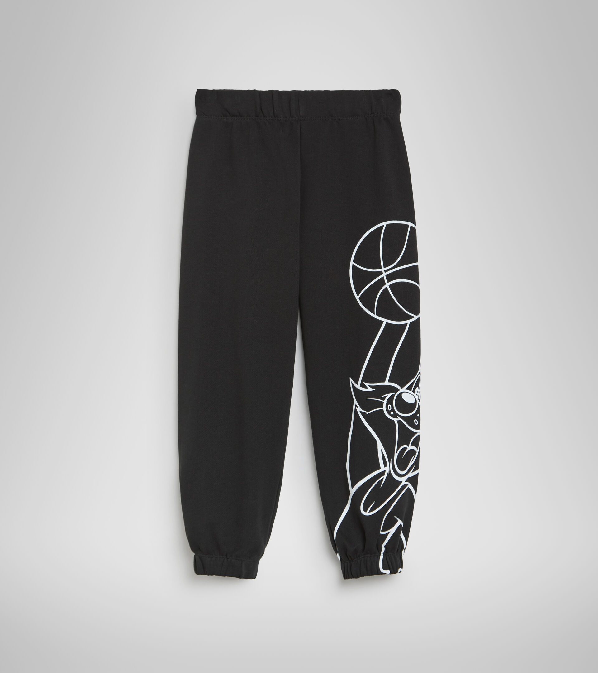 Cotton terrycloth joggers - Kids JU.JOGGER PANT WB BLACK - Diadora