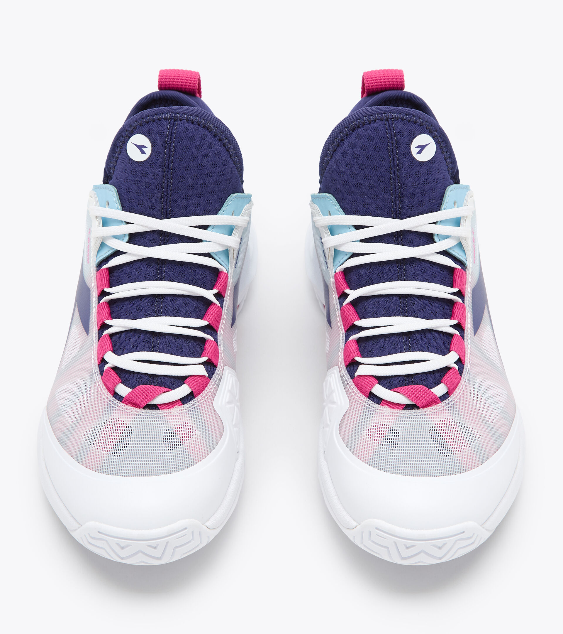 Scarpa da tennis per terreni duri o in terra battuta - Donna SPEED BLUSHIELD FLY 4 + W AG BCO/BLU STAMPA/ROSA ACHILLEA - Diadora