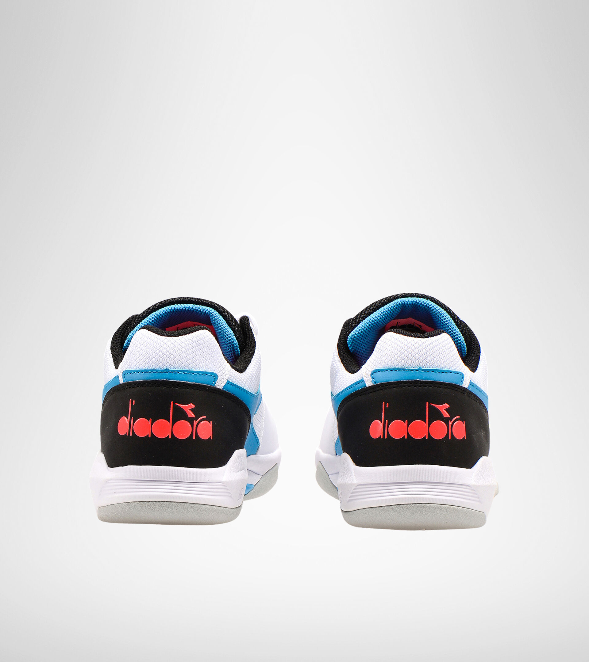 Indoor synthetic court tennis shoe - Unisex S.CHALLENGE 3 CARPET WHITE/BLUE FLUO - Diadora