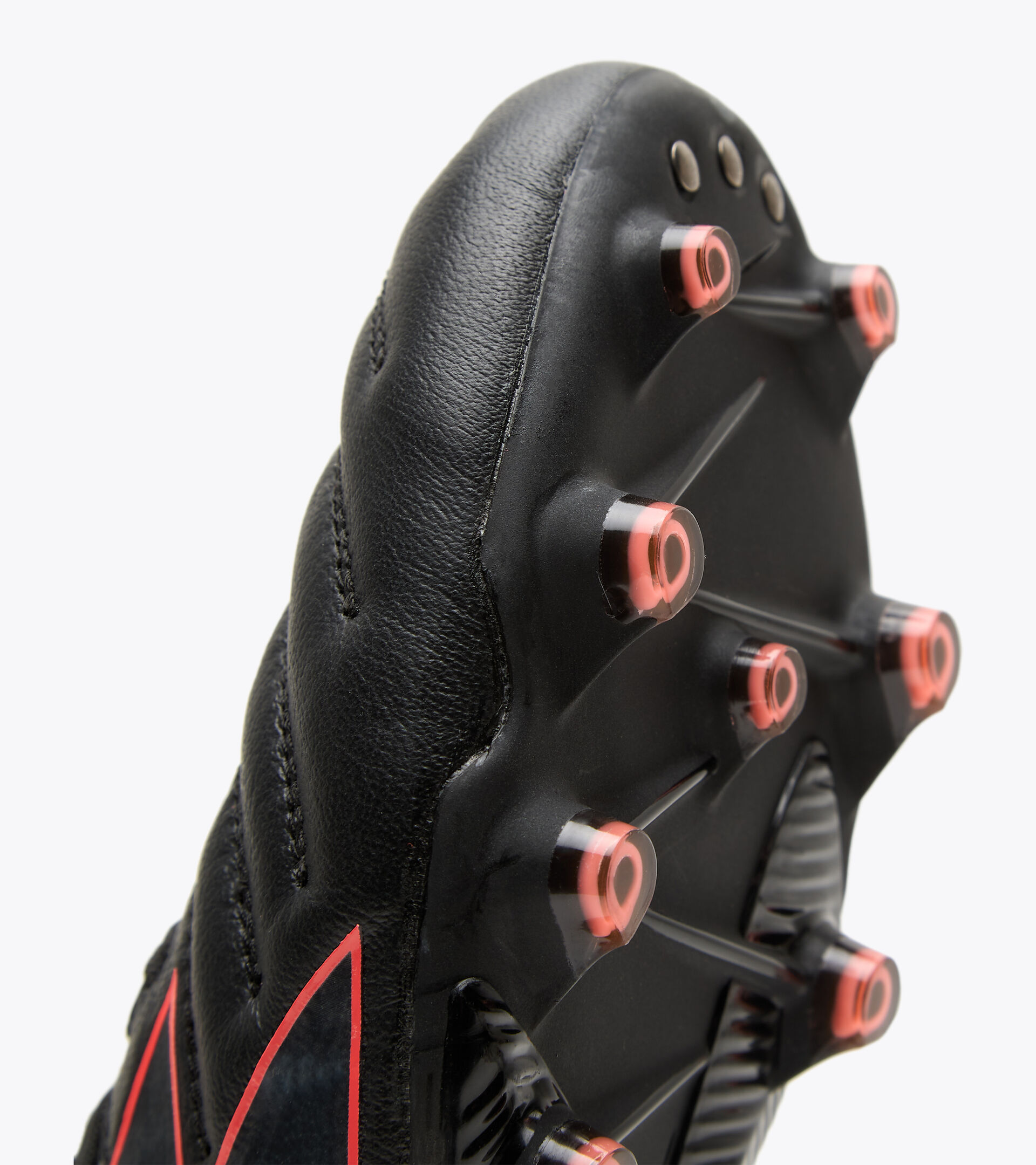 Firm ground football boot BRASIL ELITE TECH LPX BLACK/RED FLUO - Diadora
