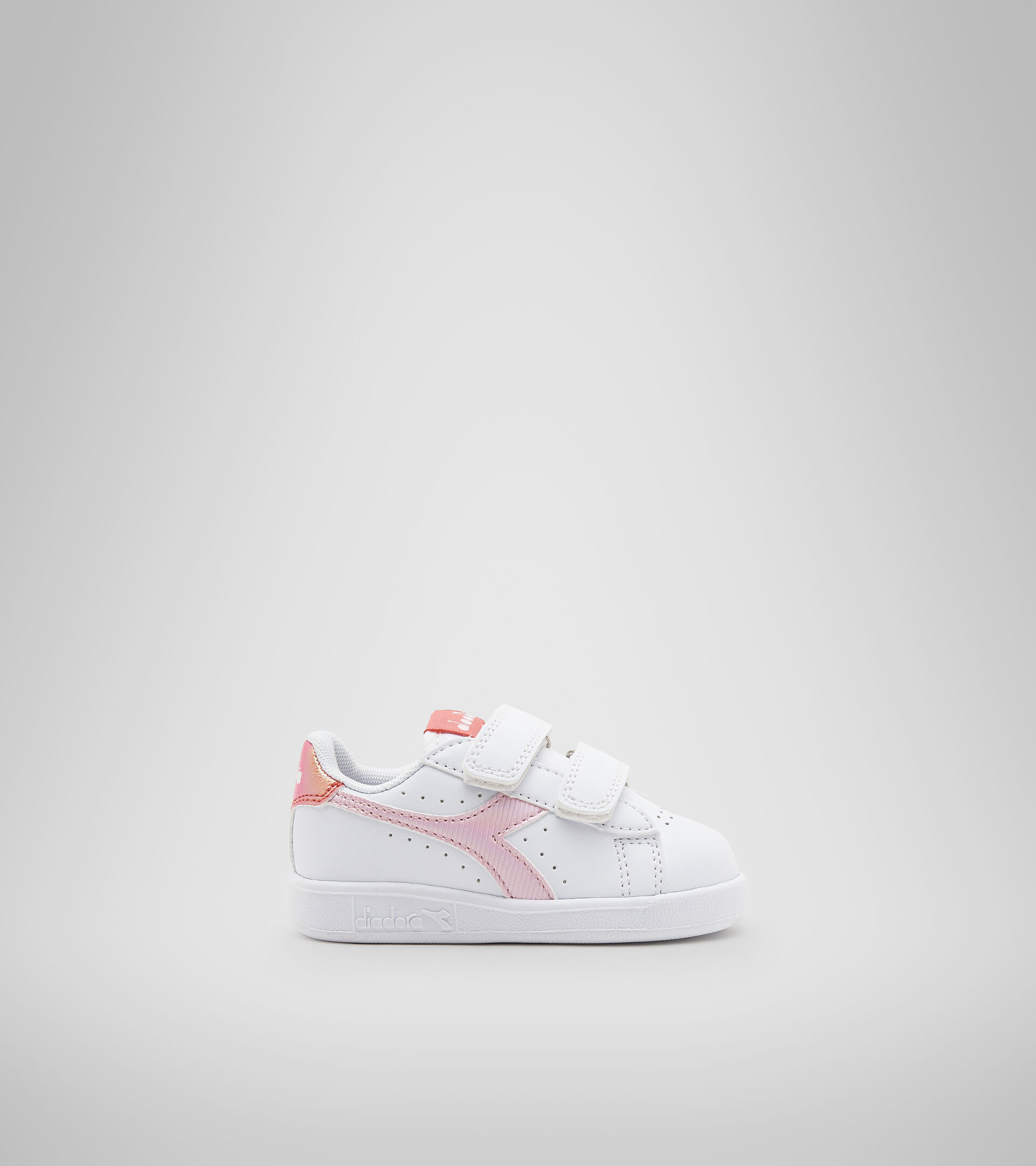 Sports shoes - Toddlers 1-4 years GAME P TD GIRL WHITE/RASPBERRY SORBET - Diadora