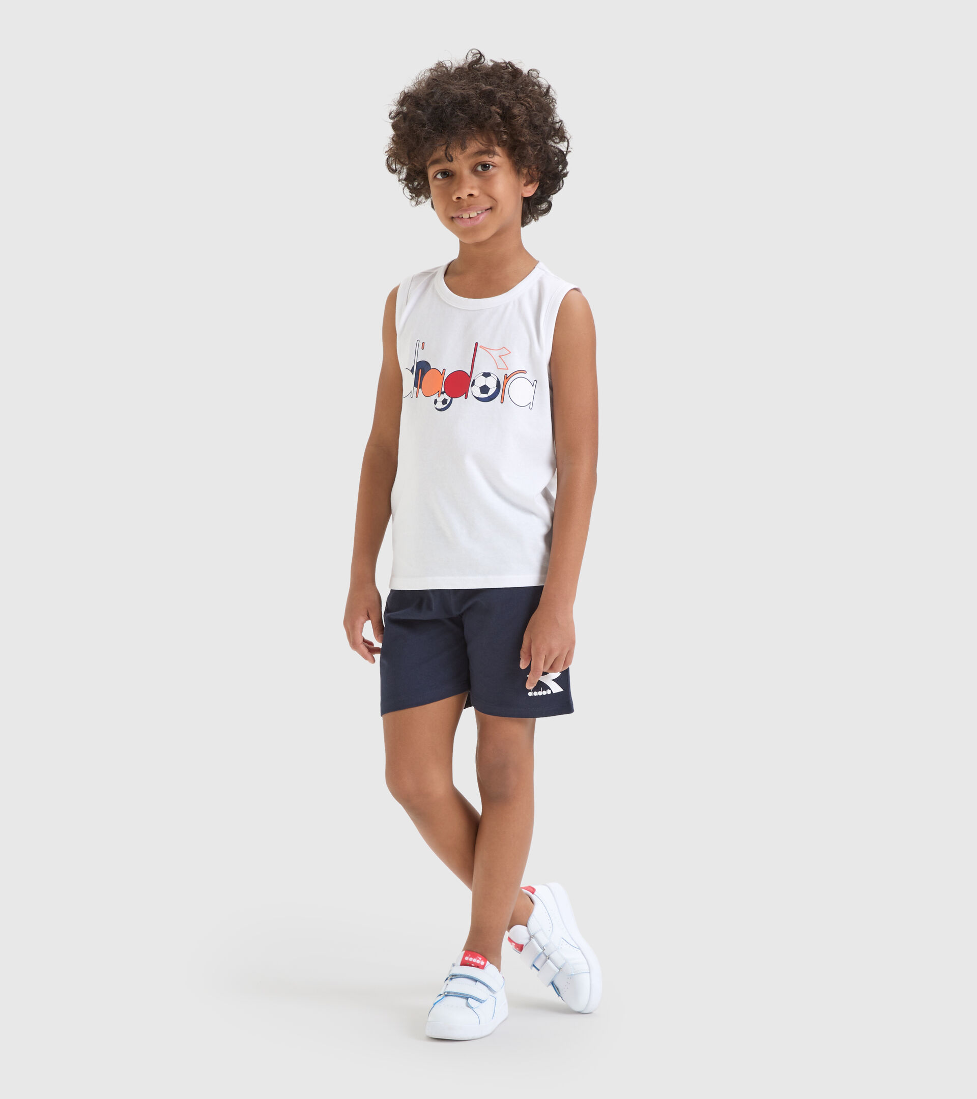 Vest top/shorts set - Boys JB.SET SL KICK OPTICAL WHITE - Diadora