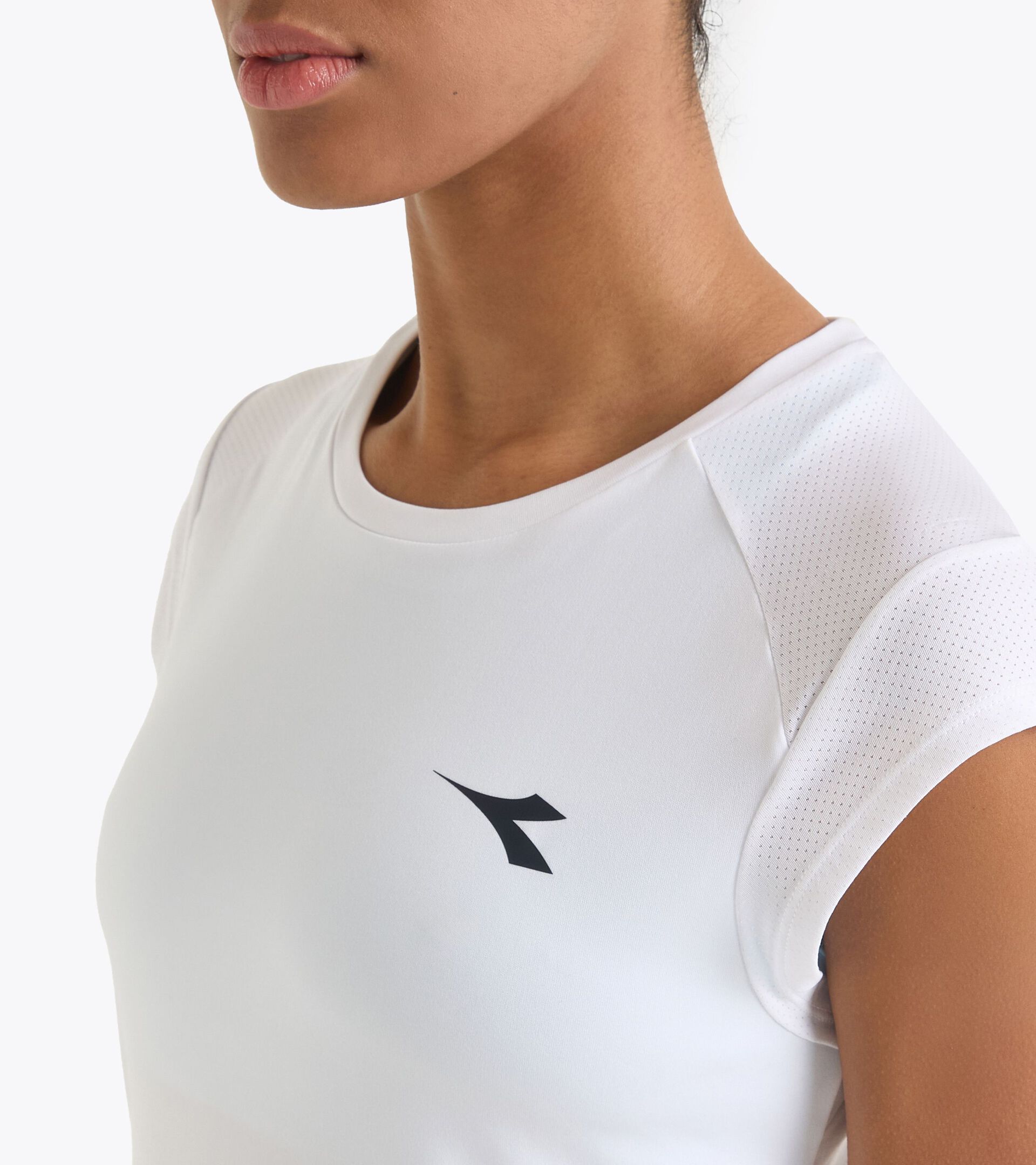 null L. SS T-SHIRT TENNIS OPTICAL WHITE - Diadora