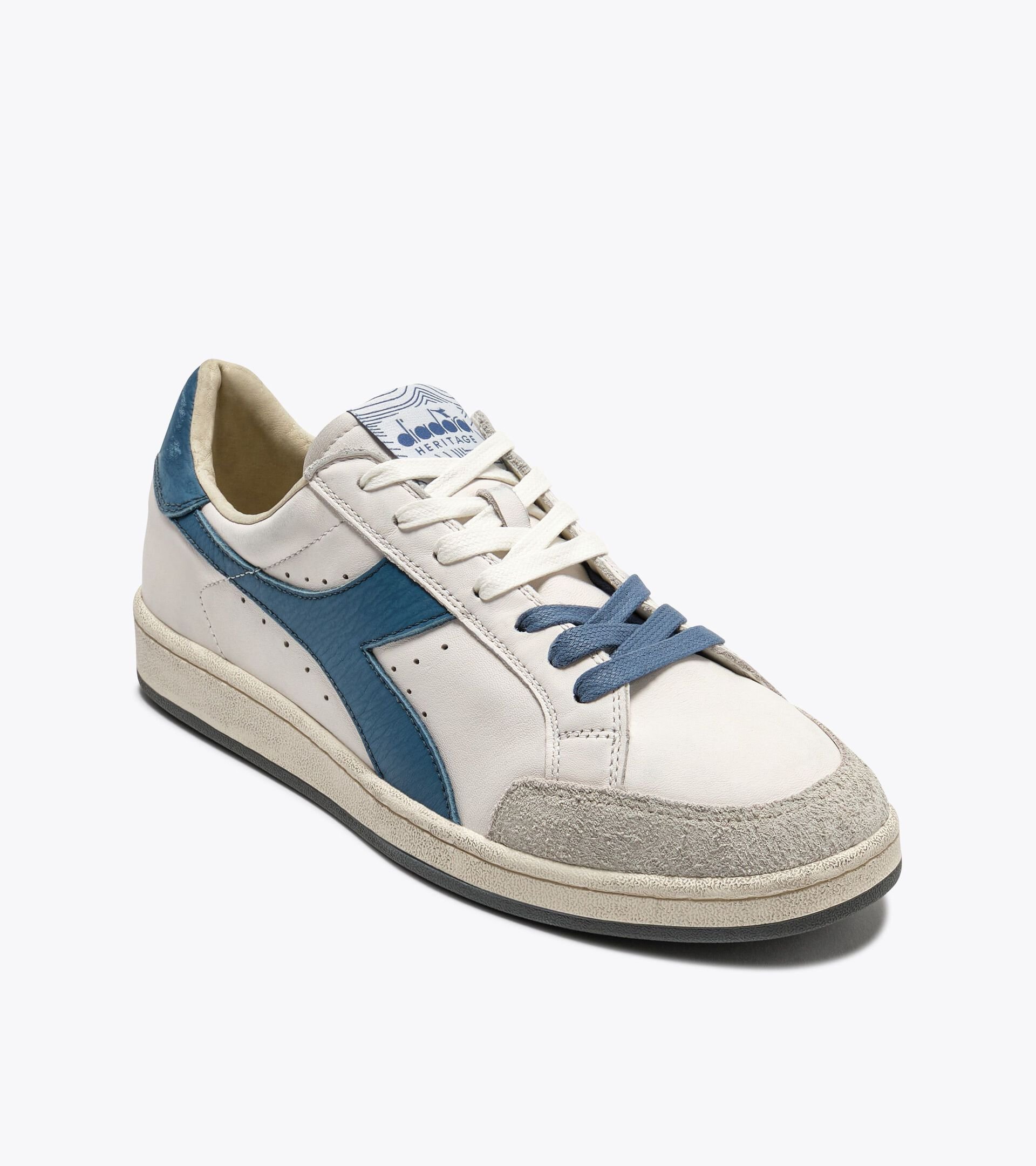 Heritage sneaker made from leather - All-gender PRESTIGE USED WHITE/BLUE SHADOW - Diadora