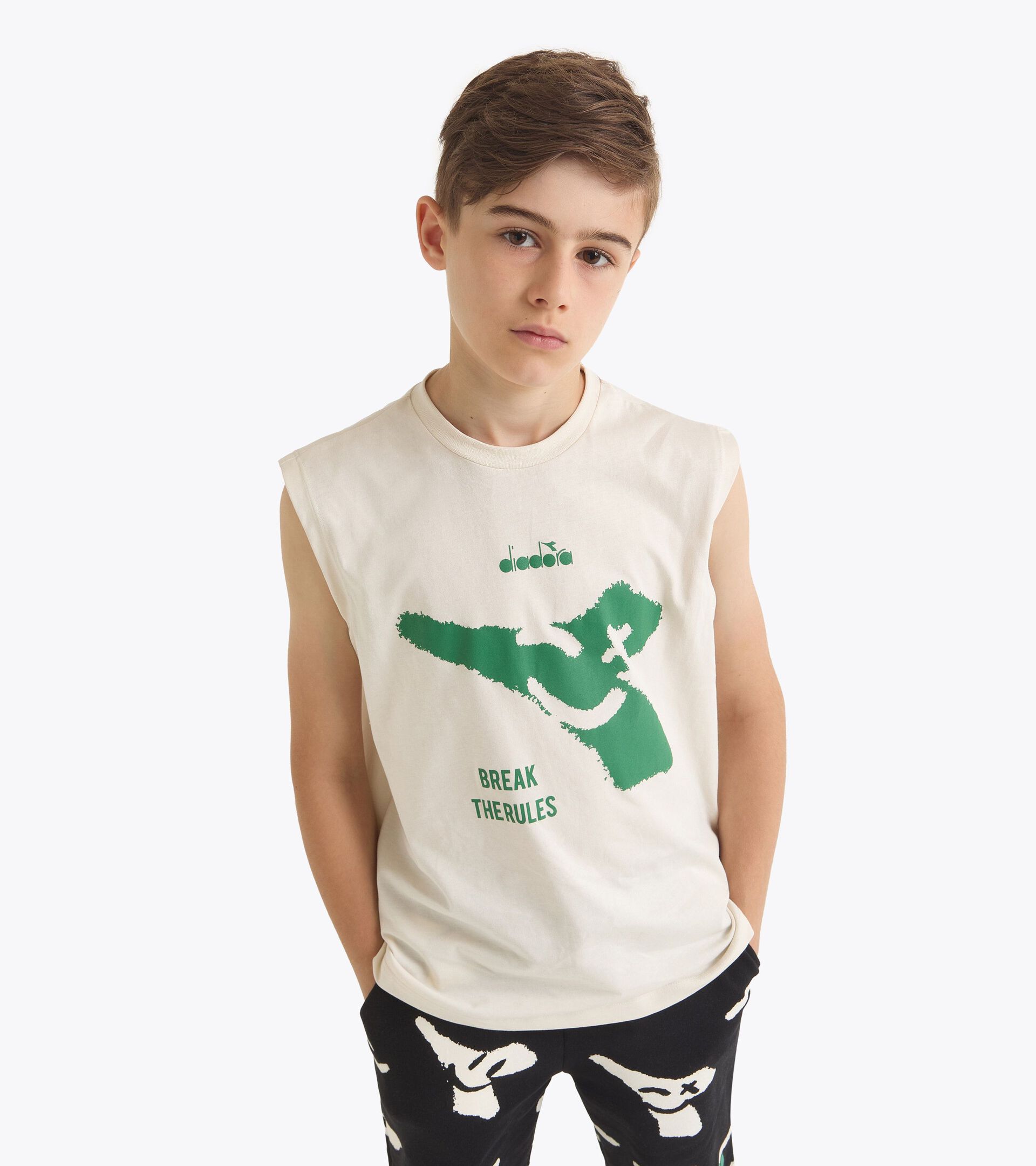 Camiseta de manga corta - Niño
JB. T-SHIRT SL SMILE LOGO CREAM - Diadora