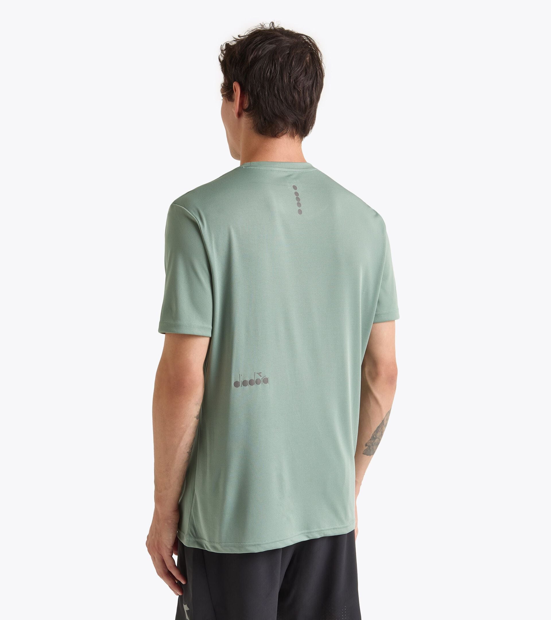 Sports t-shirt - Men RUN SS T-SHIRT ICEBERG GREEN - Diadora