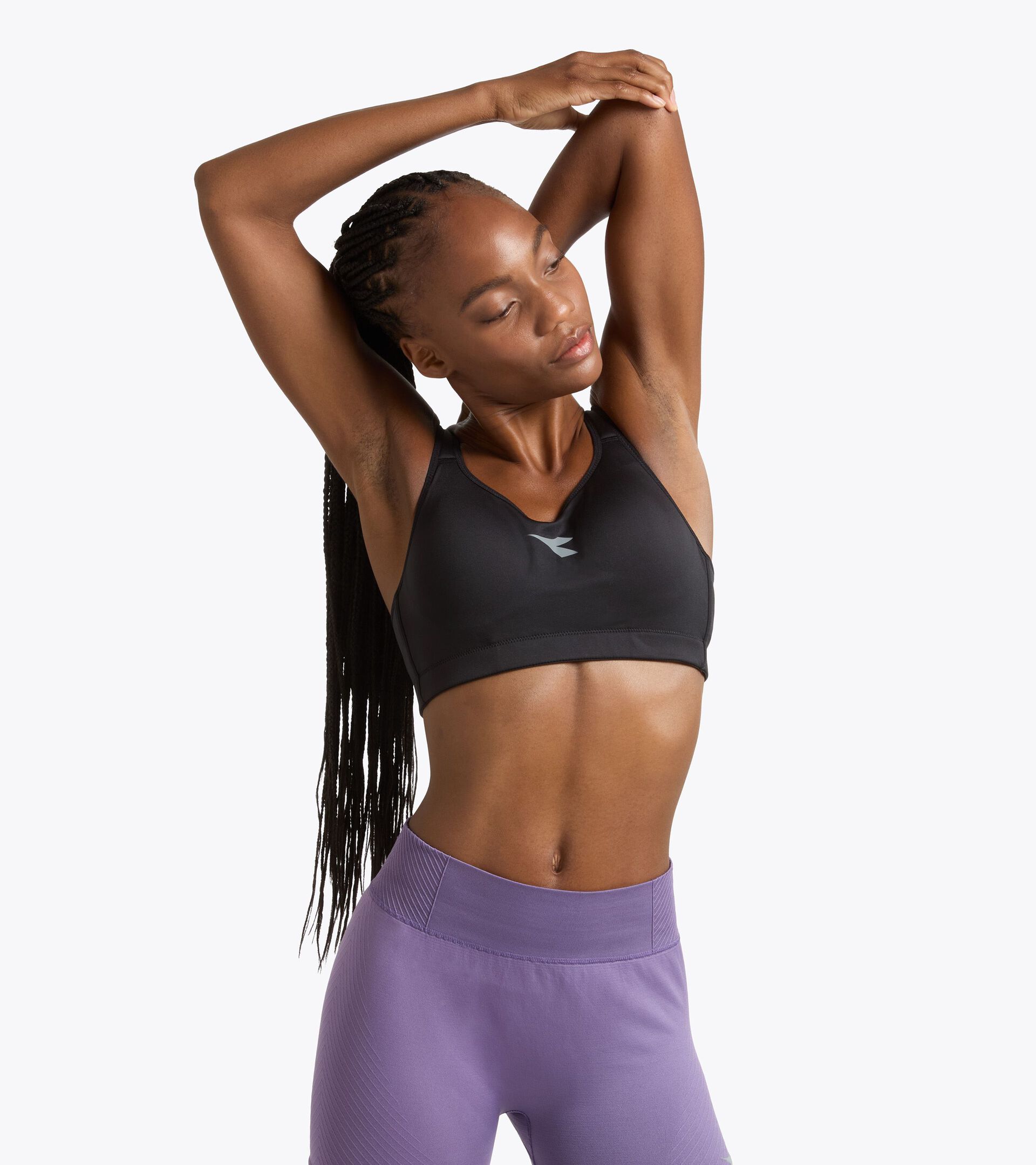 Sport-BH - Damen HIGH BRA W SCHWARZ - Diadora