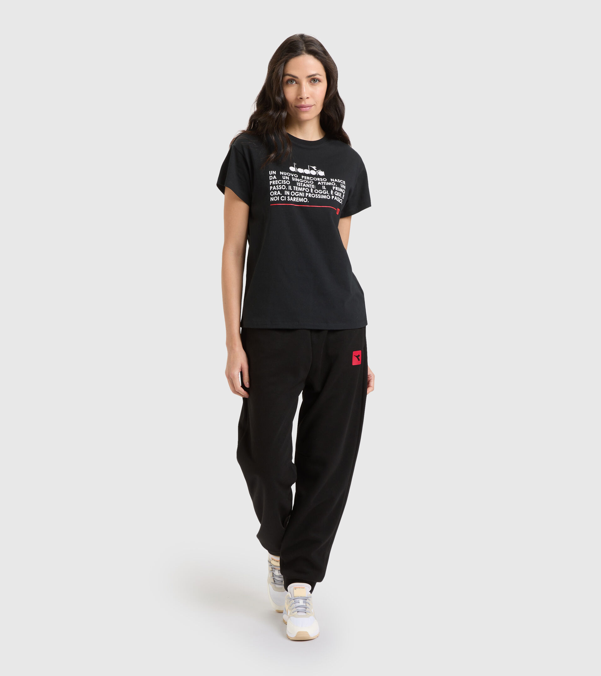 Sports T-shirt - Women L. T-SHIRT SS URBANITY BLACK - Diadora