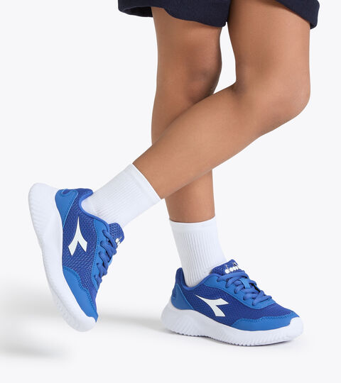 ROBIN 3 JR, BLU FEDERALE/BIANCO Zapatillas de running juveniles con cordones - Unisex ROBIN 3 JR BLU FEDERALE/BIANCO - Diadora