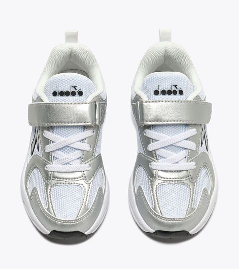 Laufschuh - Jungen und M&auml;dchen - 4-8 Jahre 
 ALLEY METAL PS WEIB/SILBER - Diadora