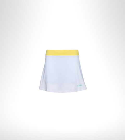Falda de tenis - Mujer L. SKIRT EASY TENNIS BIANCO OTTICO/AZZURRO TINTA - Diadora