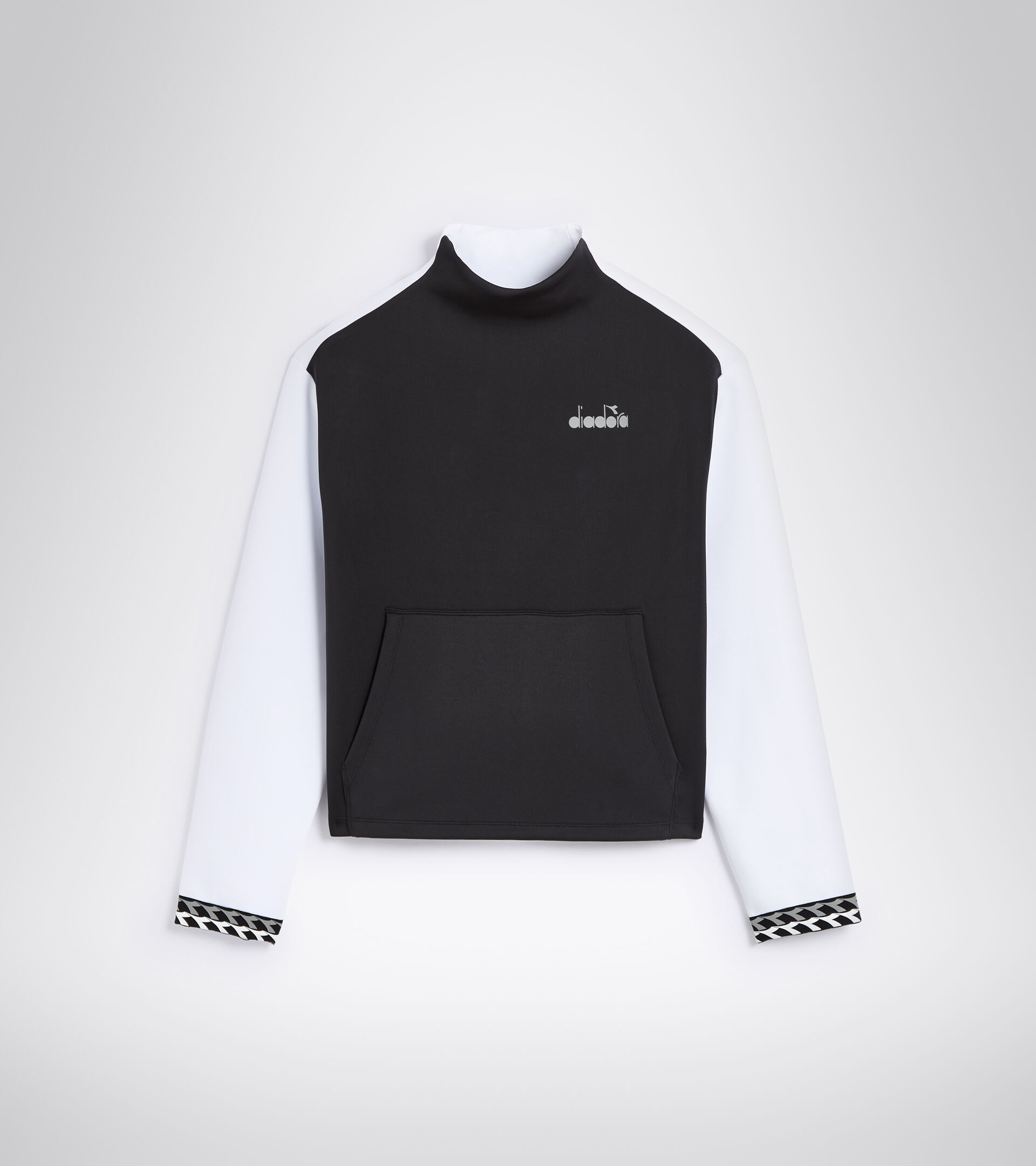 Running sweatshirt - Women L. SWEAT BE ONE WHITE/BLACK - Diadora
