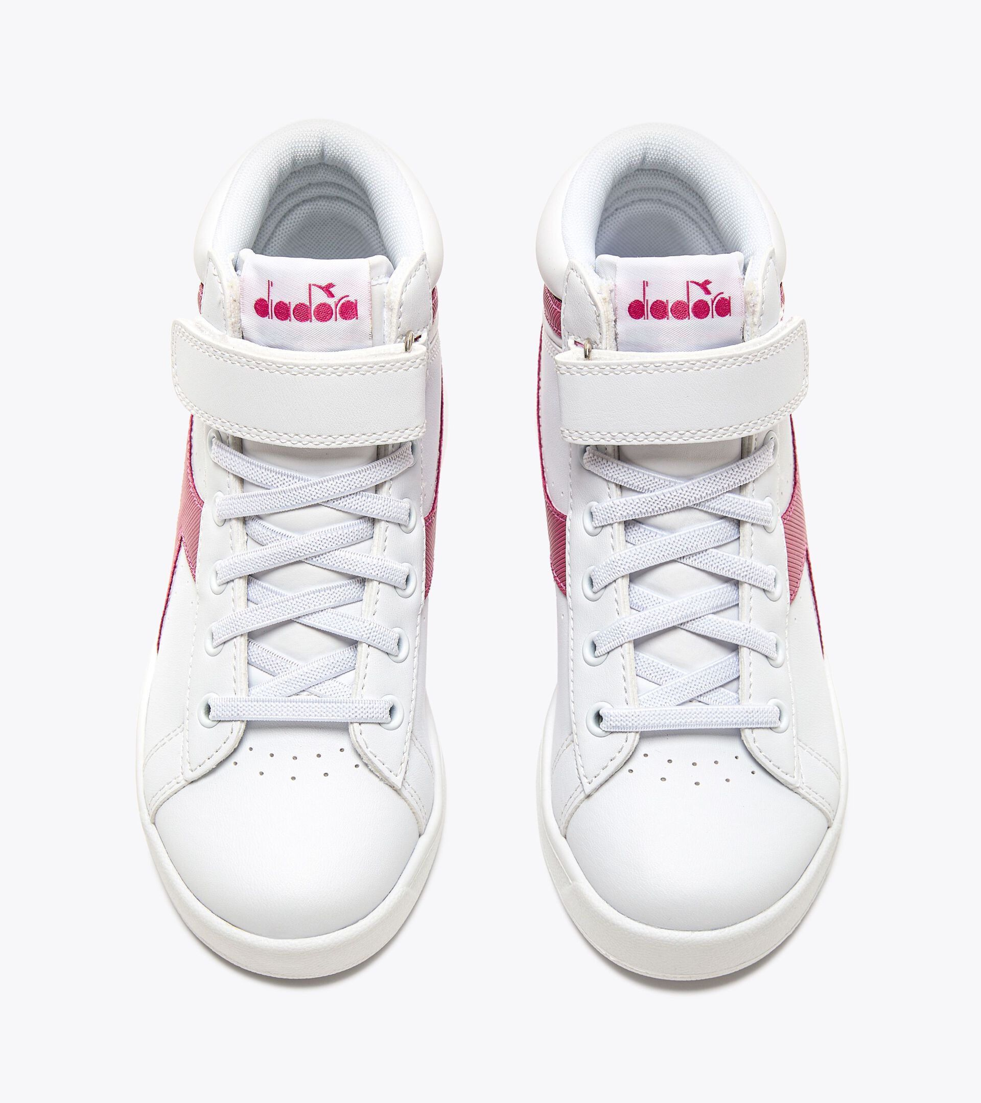 Zapatilla deportiva - Niños 4-8 años GAME P HIGH GIRL PS BLANCO/ROJO BURDEOS - Diadora