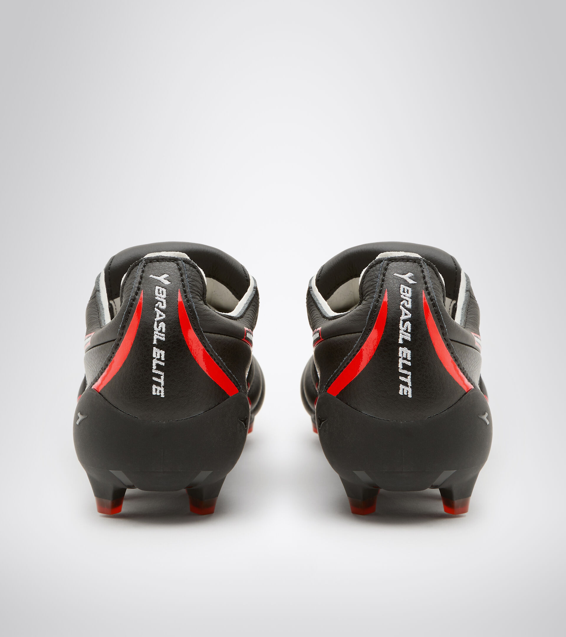 Firm ground football boots - Made in Italy BRASIL ELITE TECH T ITA LPX BLACK/WHITE/FLUO RED - Diadora