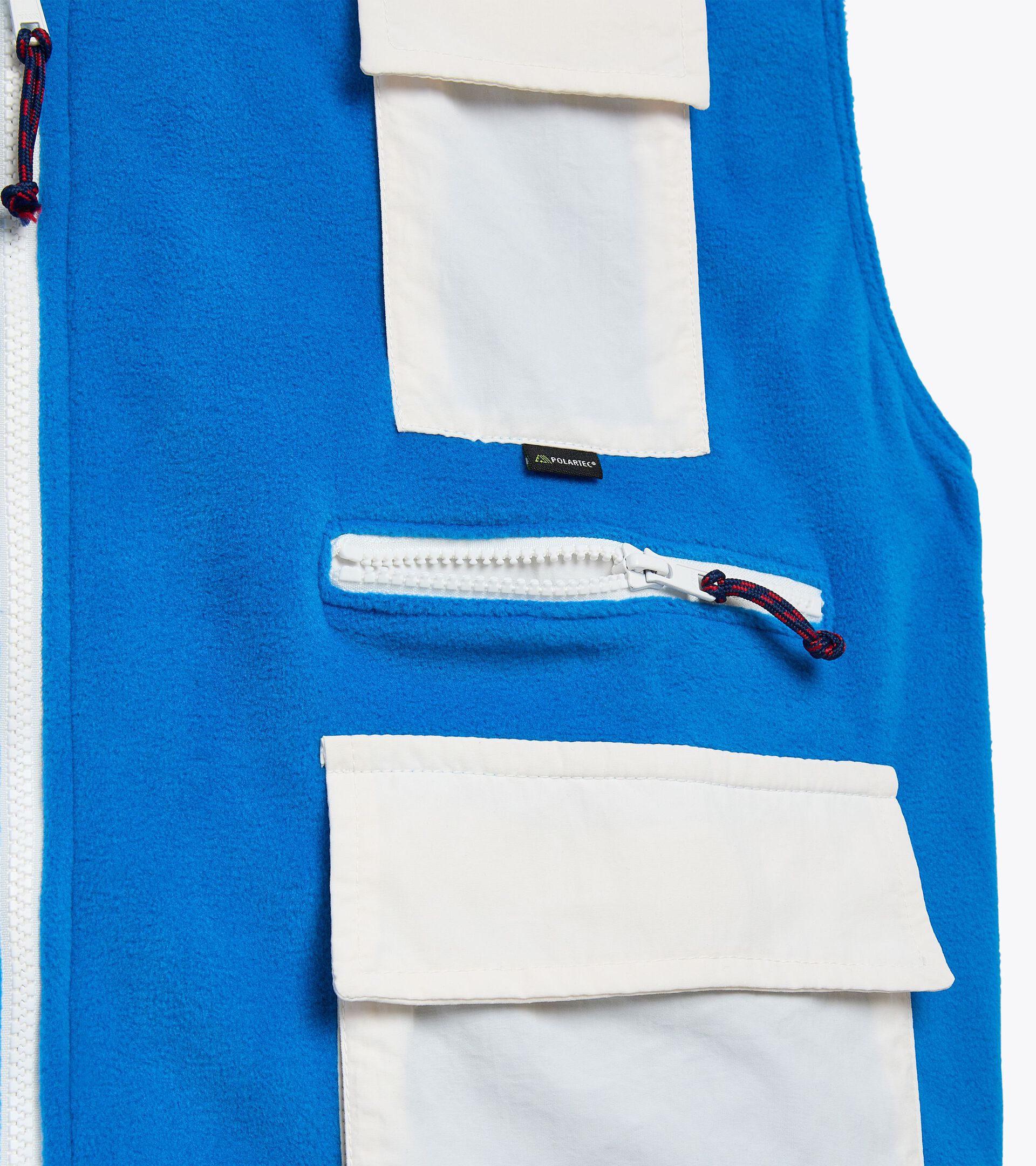 Vest with pockets - Made in italy - Gender Neutral VEST LEGACY INDIGO BUNTING/HI RISK RD/BUTT - Diadora