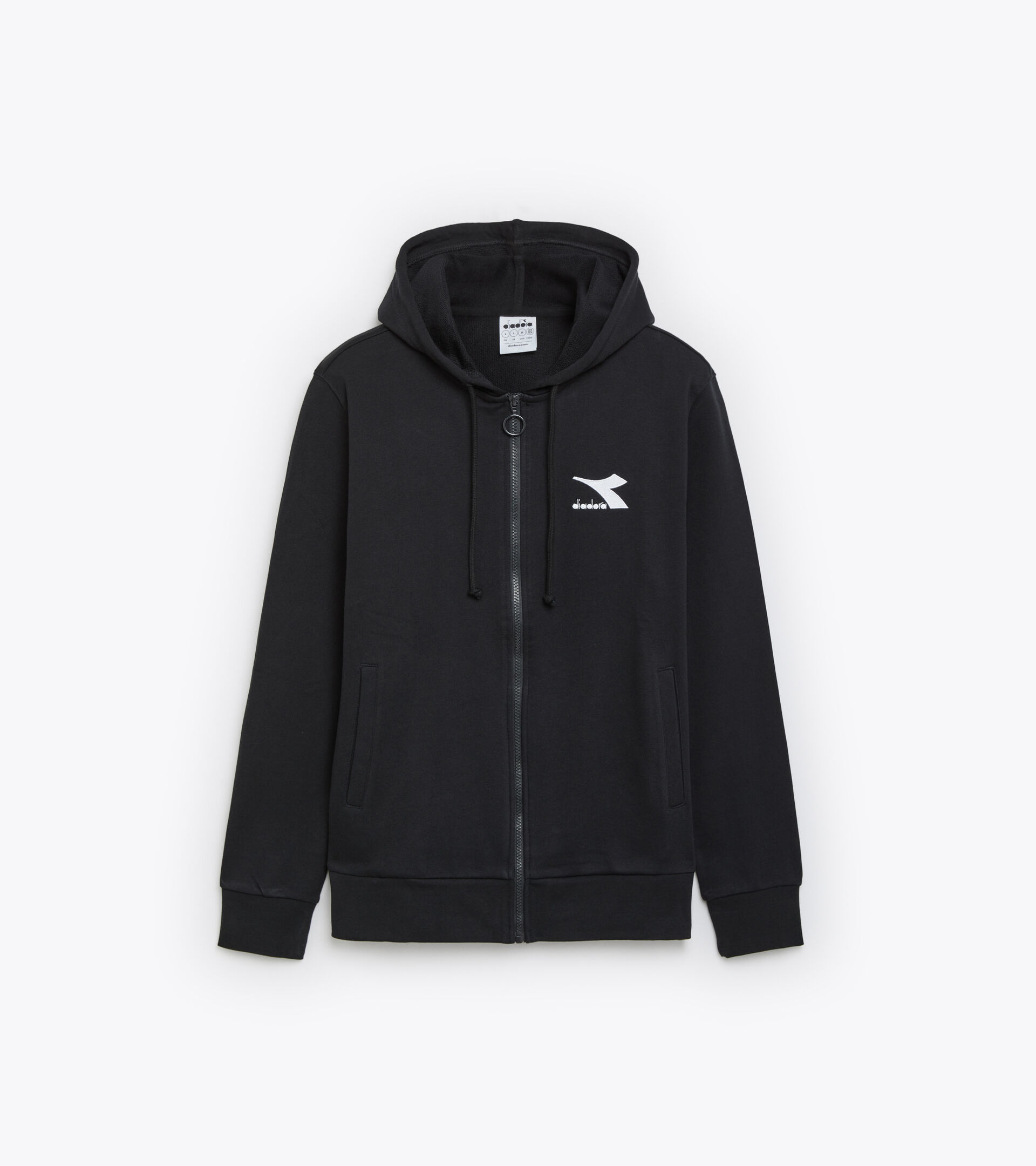 Cotton hoodie - Men HOODIE FZ CORE BLACK - Diadora