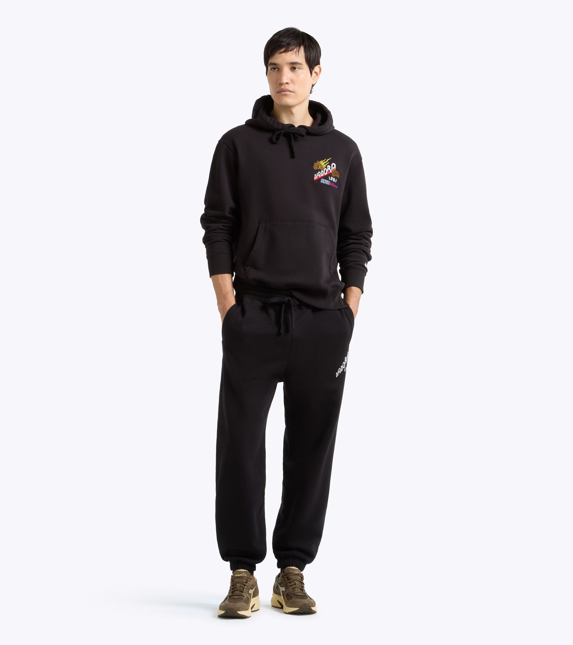 Legacy Hooded Sweatshirt - Made In Italy - All-gender HOODIE LEGACY JET BLACK - Diadora