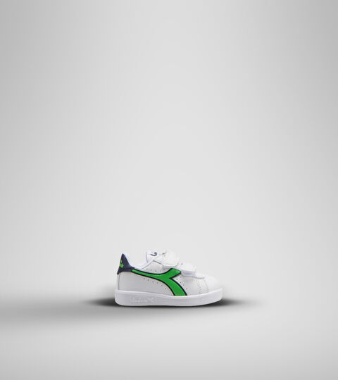 Sports shoes - Toddlers 1-4 years GAME P TD WHITE/BLACK IRIS/CLASSIC GREEN - Diadora