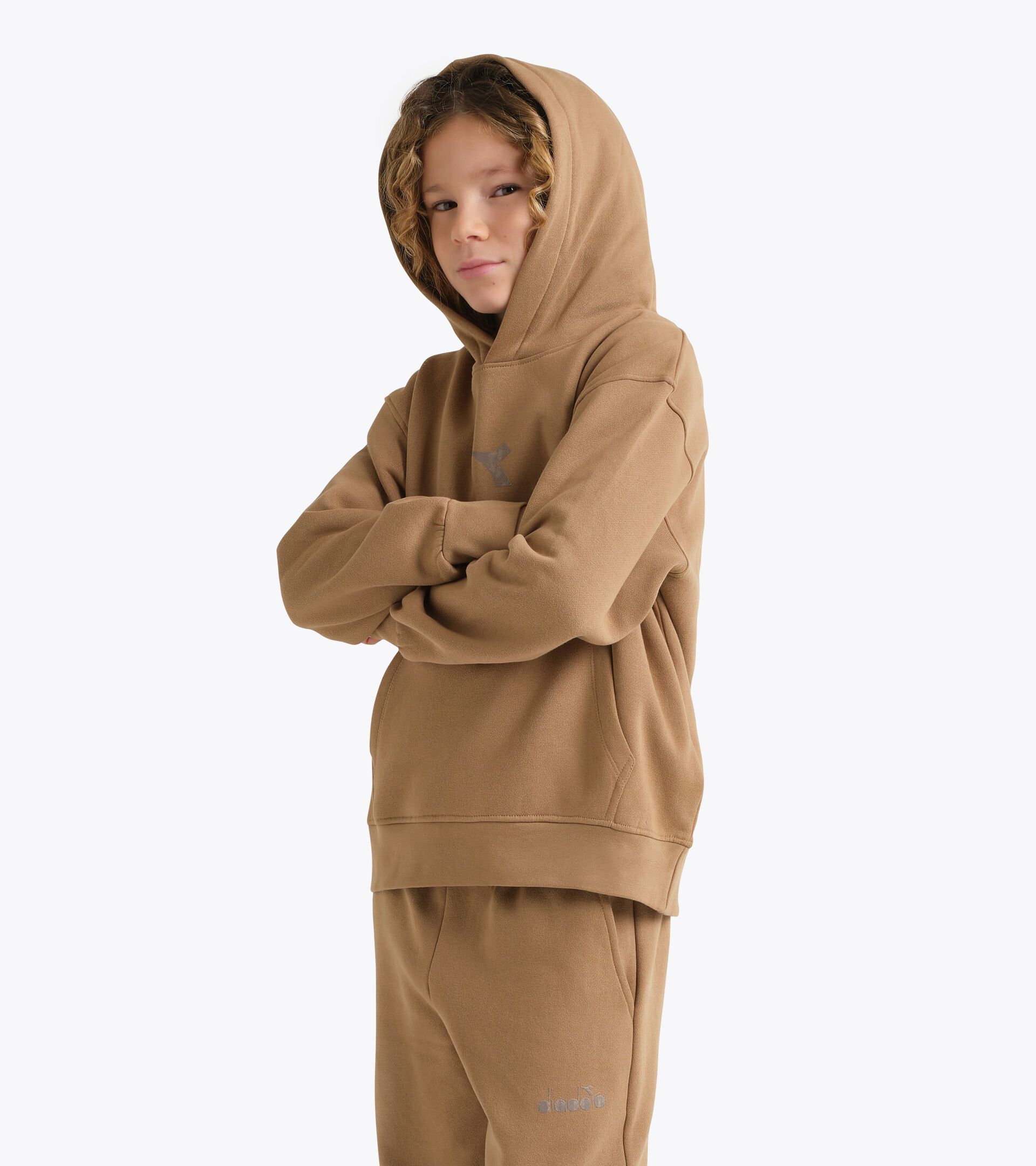 Hoodie - Boys  JB. HOODIE FRIENDLY TEAM WILD DOVE - Diadora