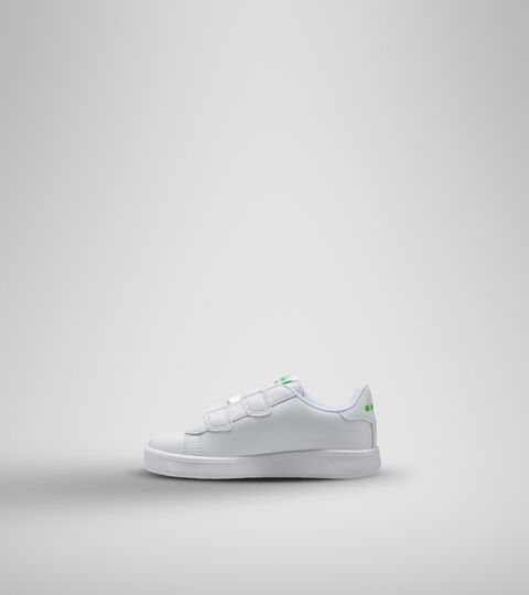 GAME P BOLDER PS, WHITE/GREEN EVIDENCE Sports shoe - Unisex kids GAME P BOLDER PS WHITE/GREEN EVIDENCE - Diadora
