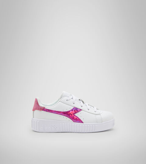 Sports shoes - Kids 4-8 years GAME STEP DIAMONDS PS WHITE/FUCHSIA PINK - Diadora
