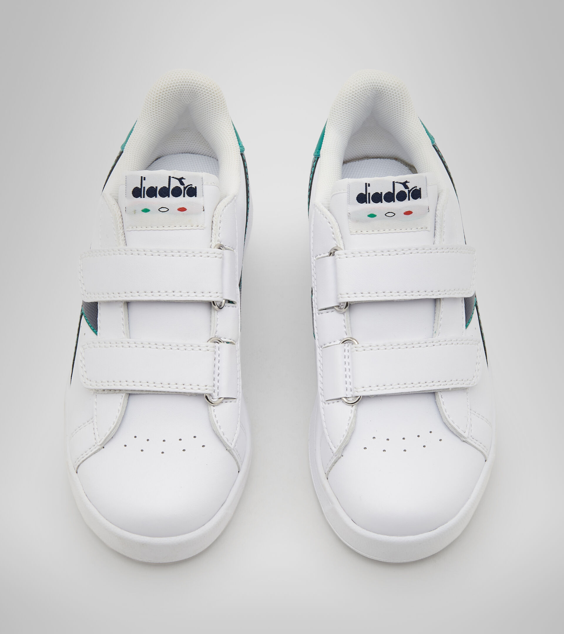 Sports shoes - Kids 4-8 years GAME P PS WHITE/GREENLAKE - Diadora