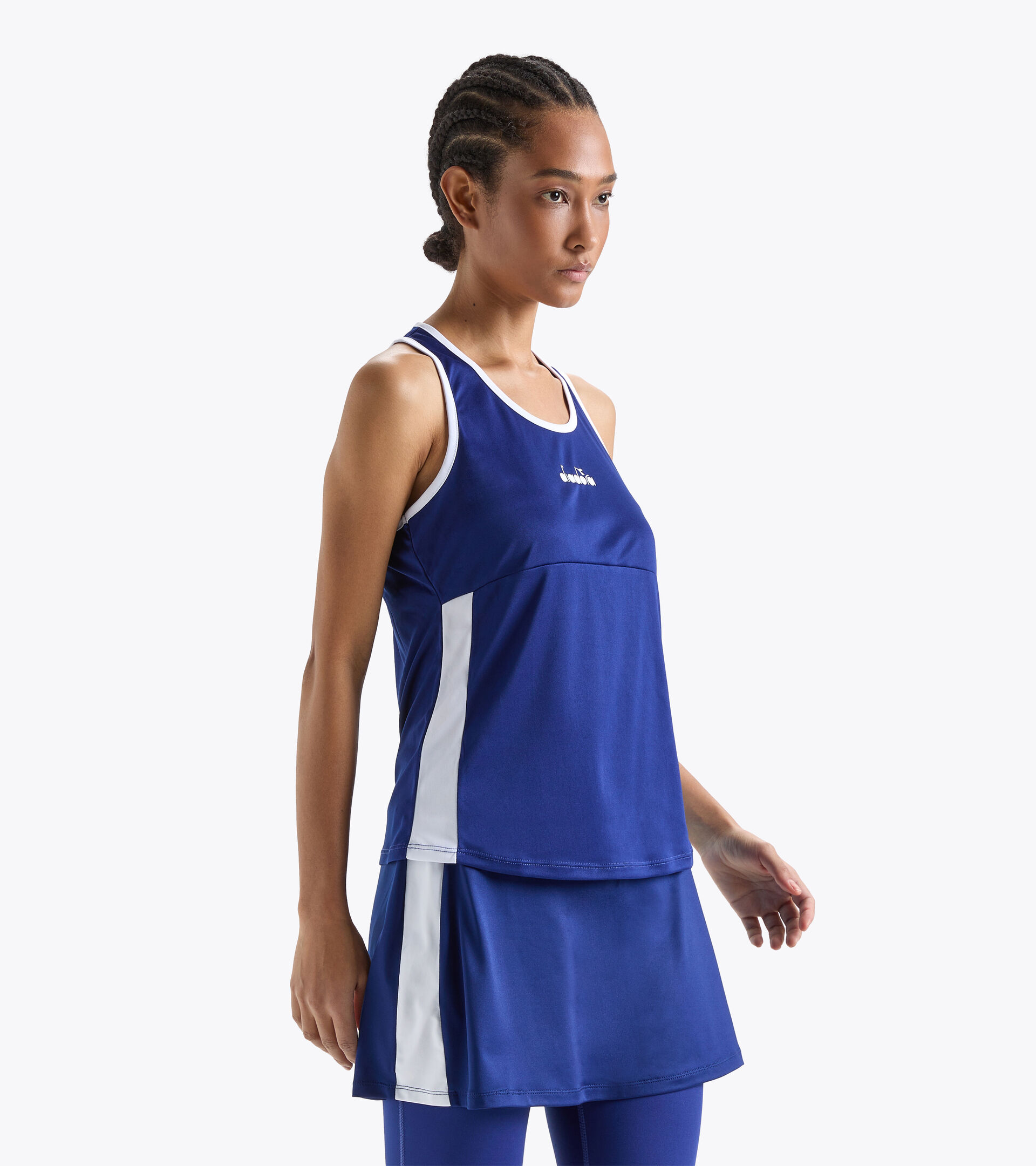 Running tank - Women L. CORE TANK BLUE PRINT - Diadora