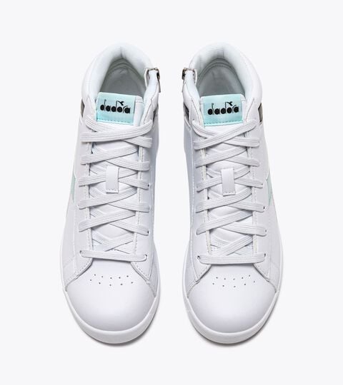 GAME P HIGH GIRL GS, WHITE/BLACK/ICY MORN Sports shoes - Youth 8-16 years GAME P HIGH GIRL GS WHITE/BLACK/ICY MORN - Diadora