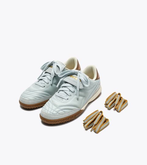 Sneakers terrace en cuir - Pour tous les genres
 GOLD INDOOR METAL BLEU BLAFARD - Diadora